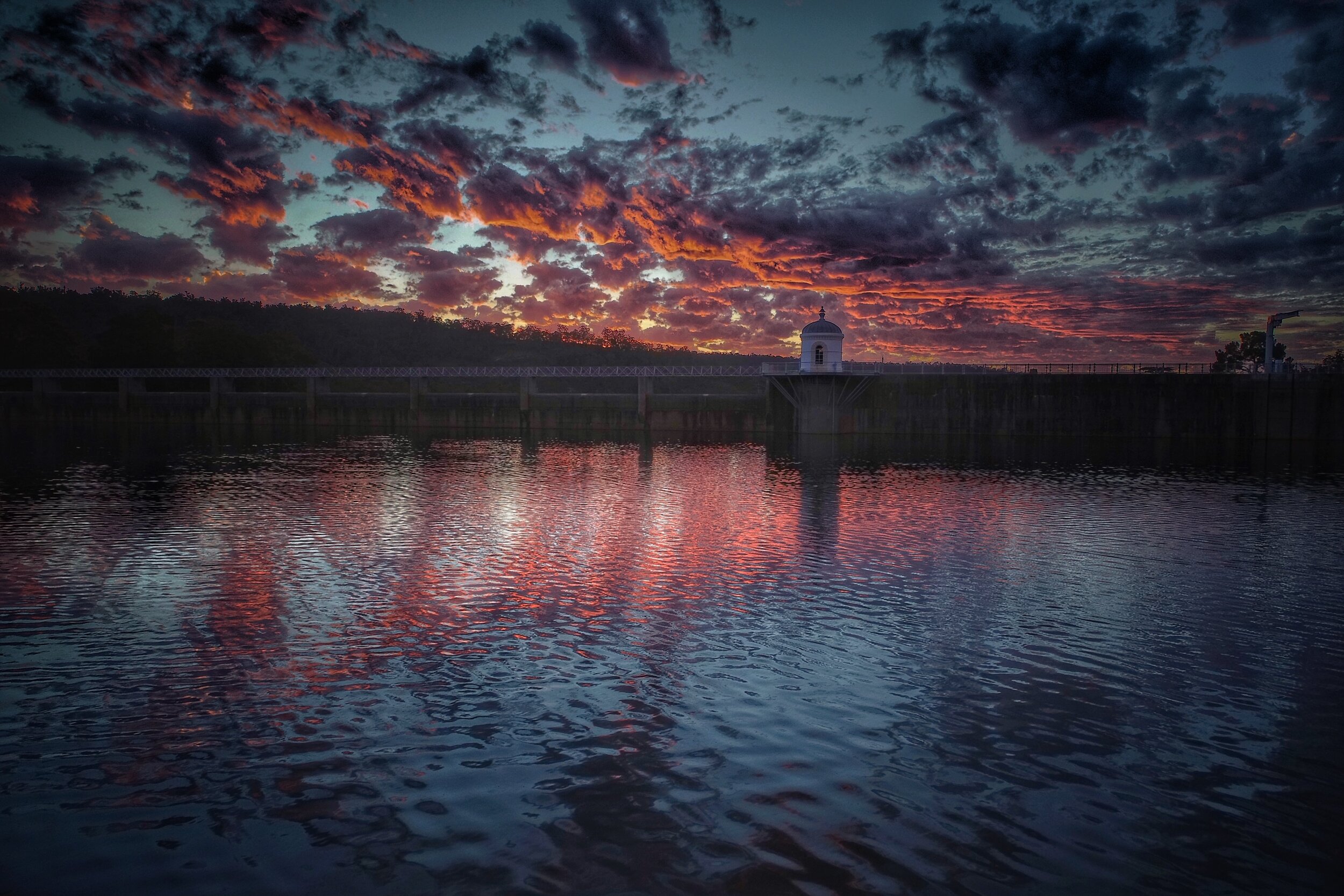 Mundaring Weir Sunset Reflections Skyworks WA