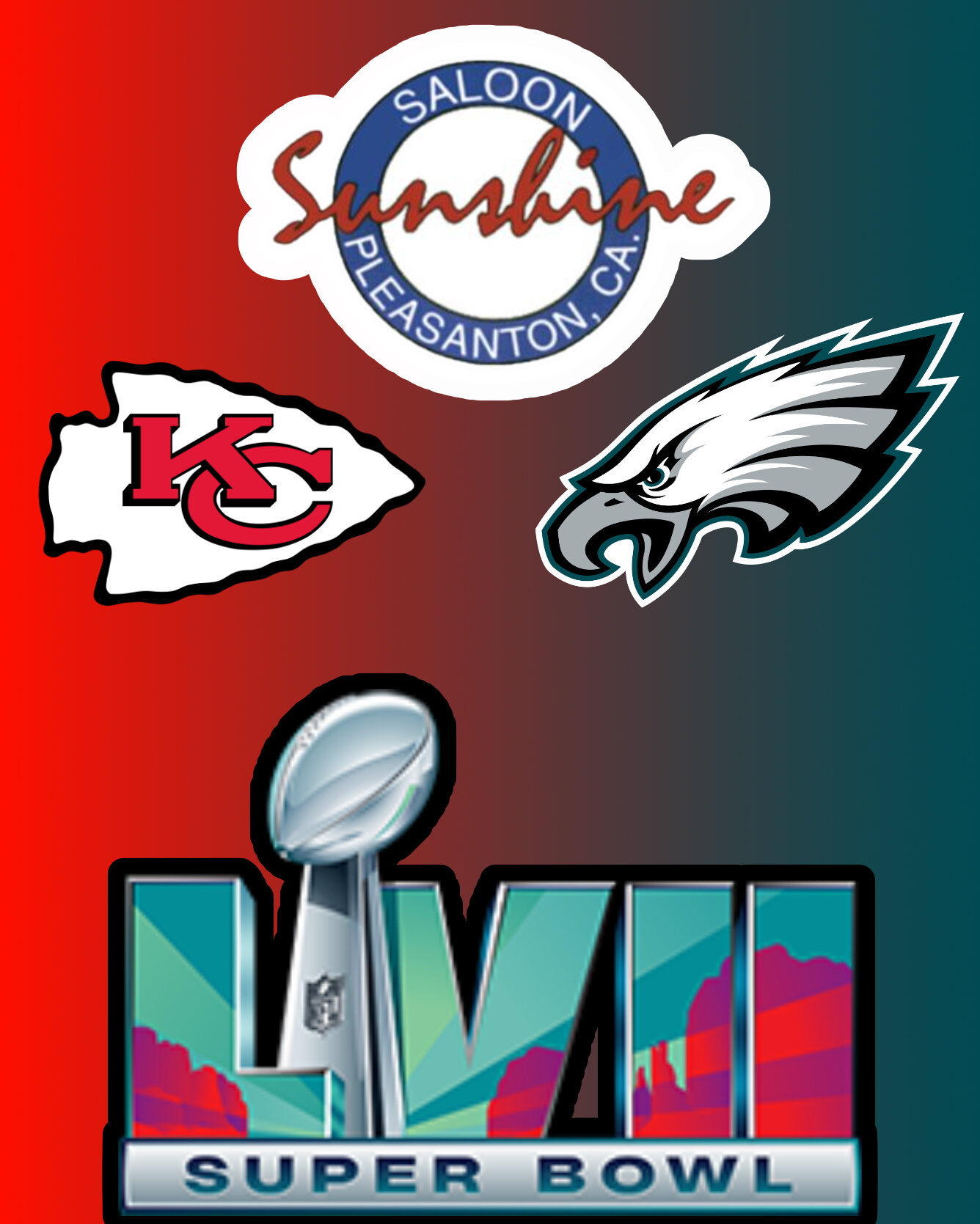 The Big Game is upon us! The best way to enjoy your Super Bowl is among the roaring crowd, with great food and drinks. Sunshine Saloon will be serving up Philly Omelettes, Crab Sliders, Baby Back Ribs, variety chicken wings, and clam chowder all day 