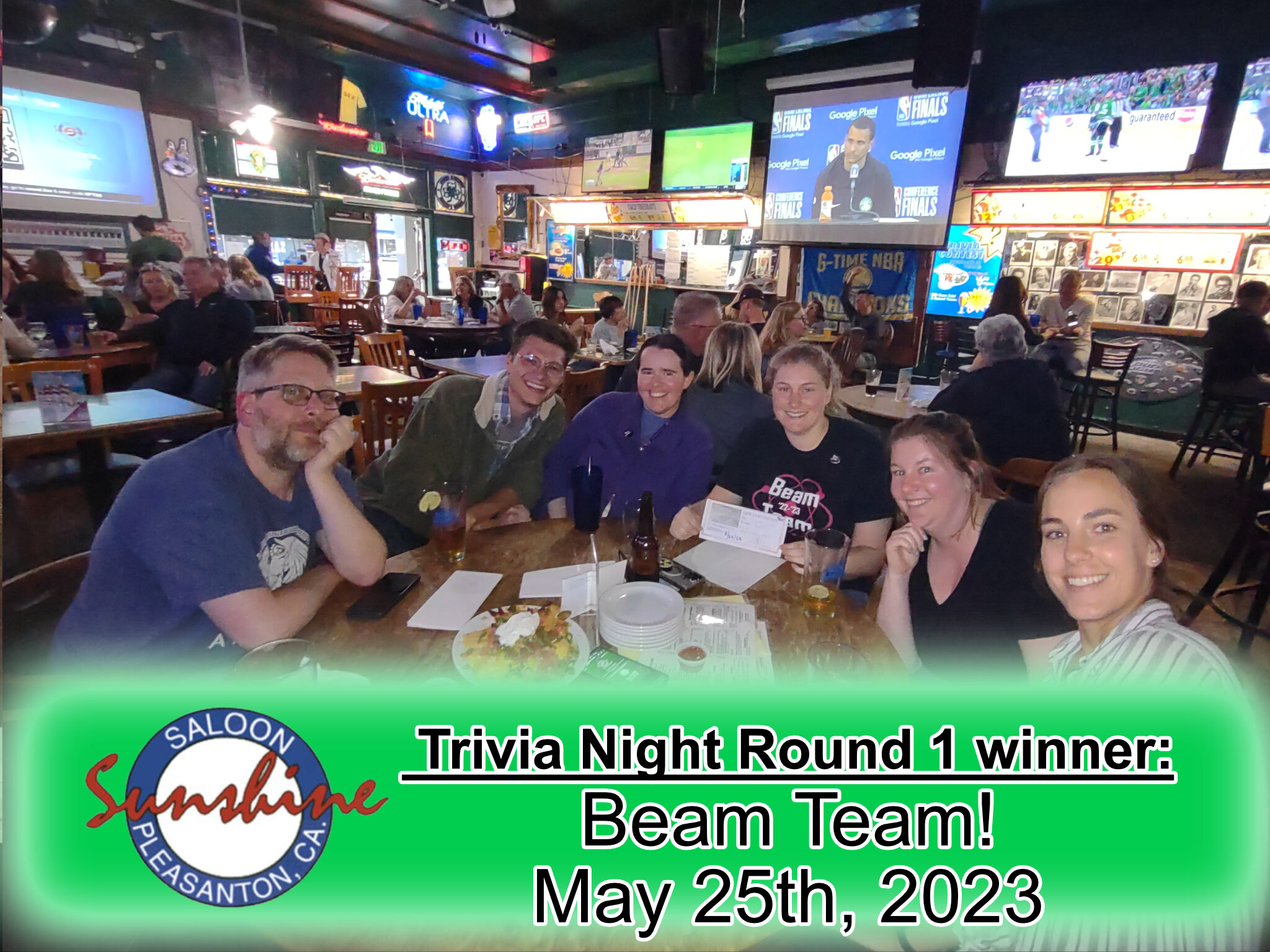 Congratulations to last weeks Thursday night trivia winners! Come out for your chance to win, multiple rounds every Thursday night at #Sunshinesaloon!