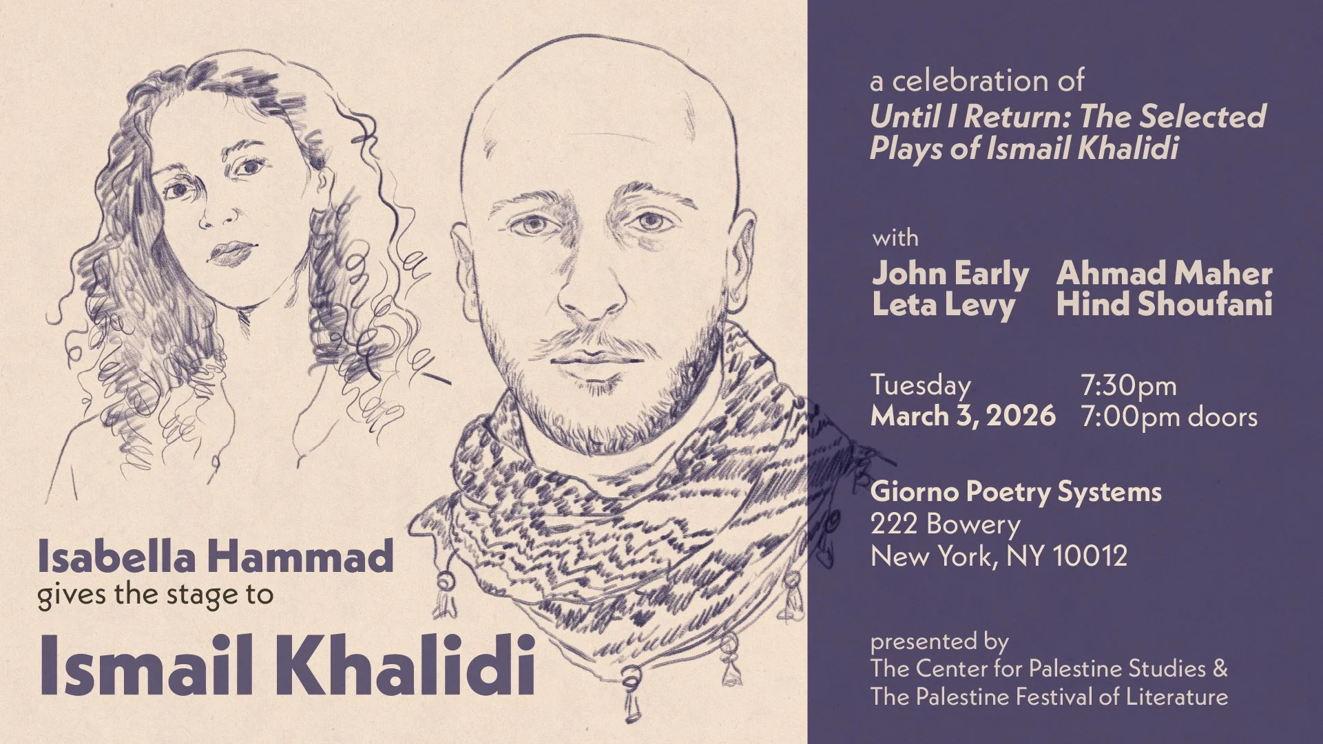 Until I Return: The Selected Plays of Ismail Khalidi -  NYC