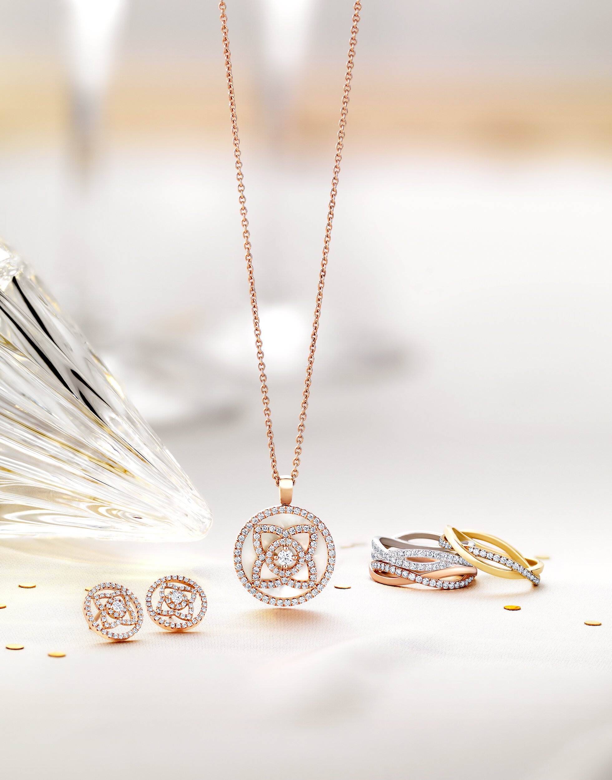  Diamond jewellery shot for De Beers 