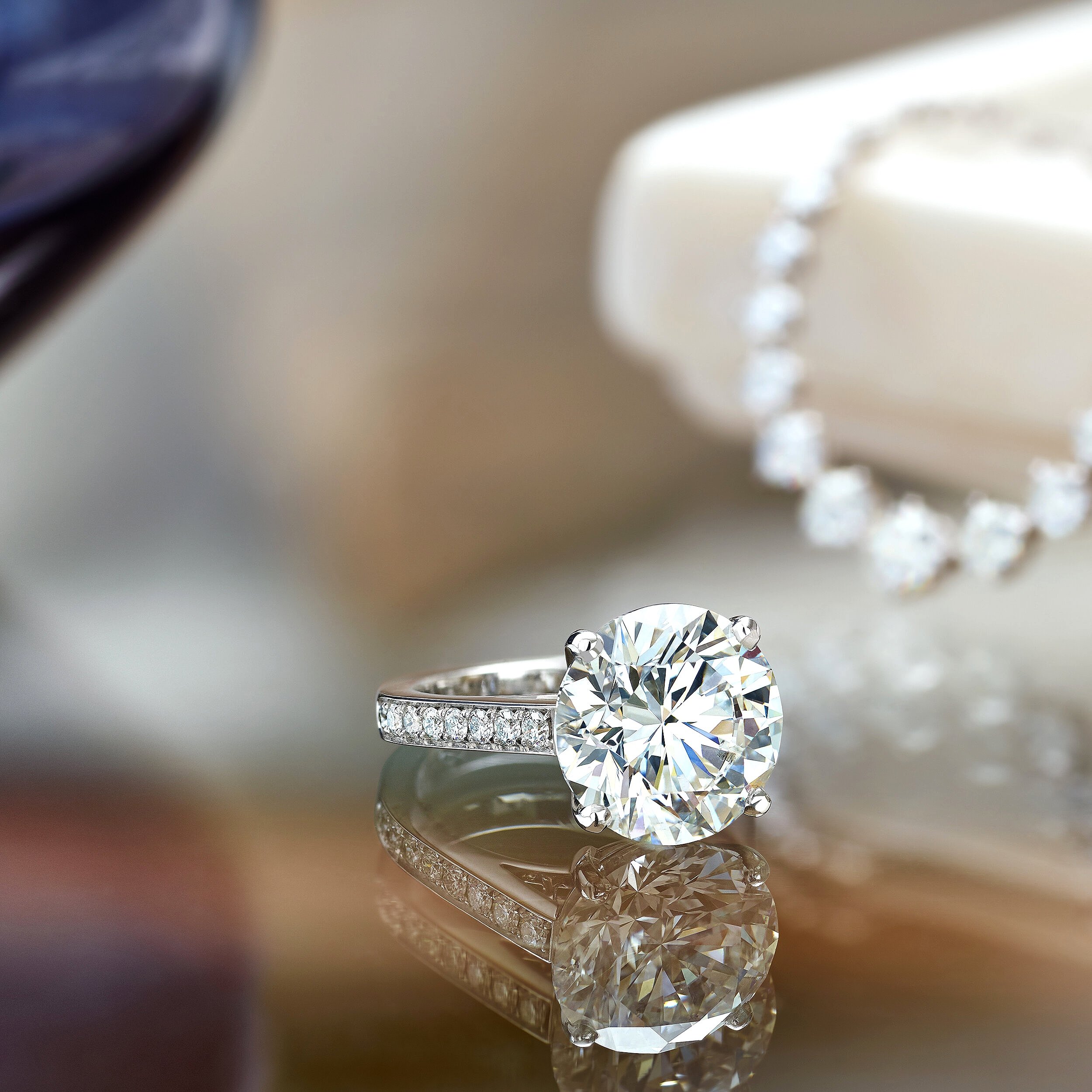  Diamond ring shot on location for De Beers Diamond Jewellers 