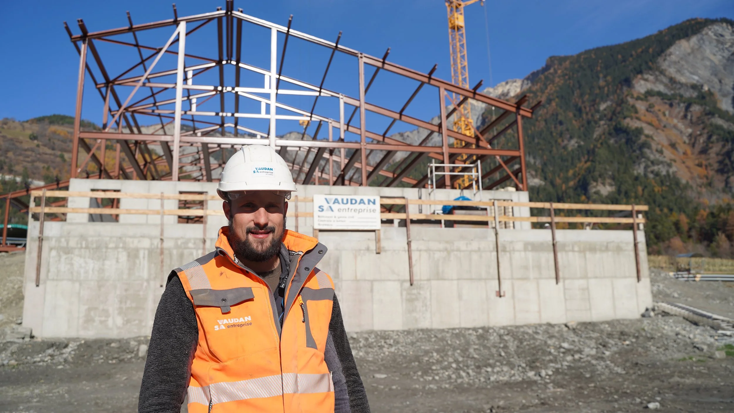 Le chantier de la ferme des Biolles