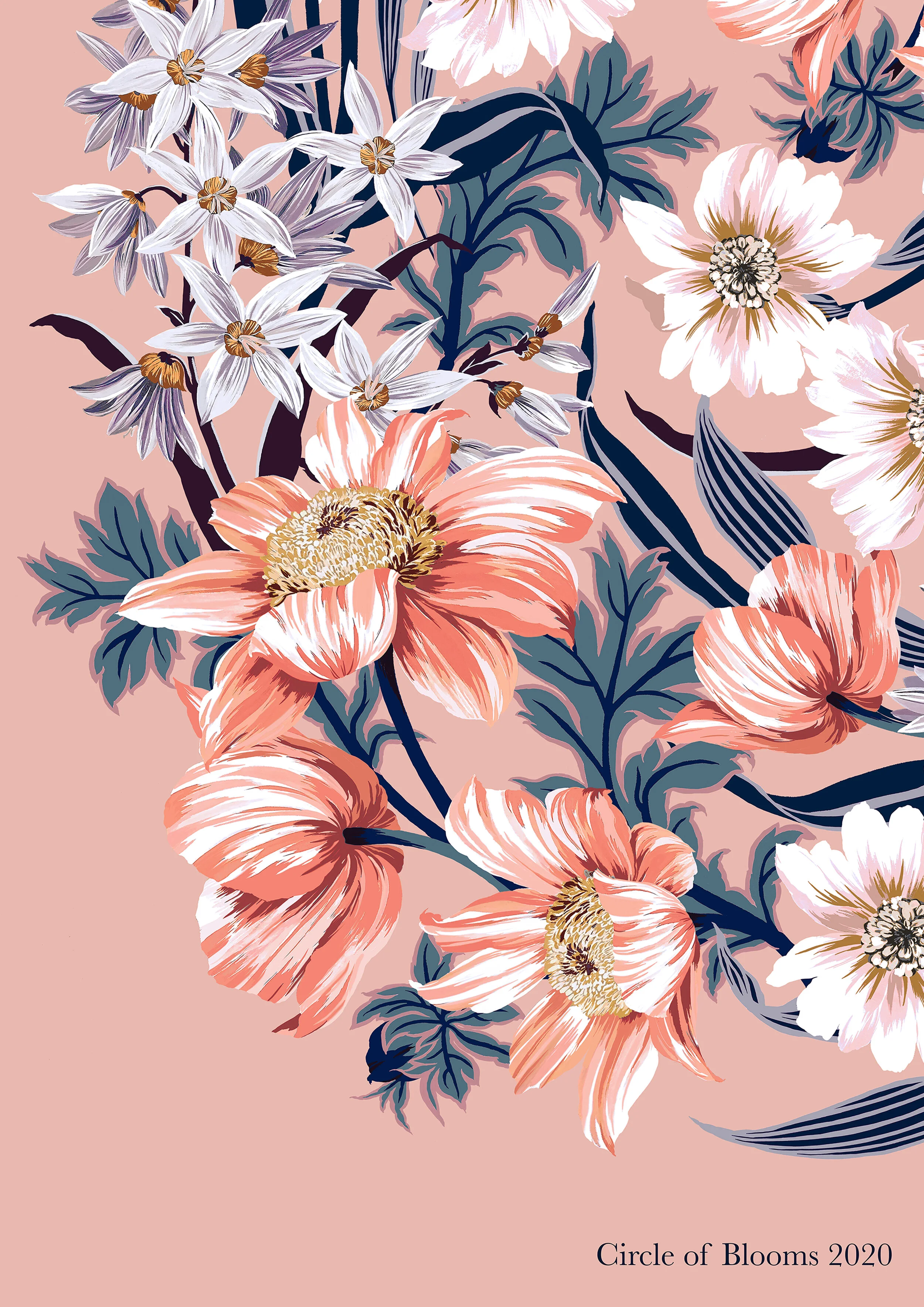 Circle of Blooms 2020 print - Blush, details 1.jpg