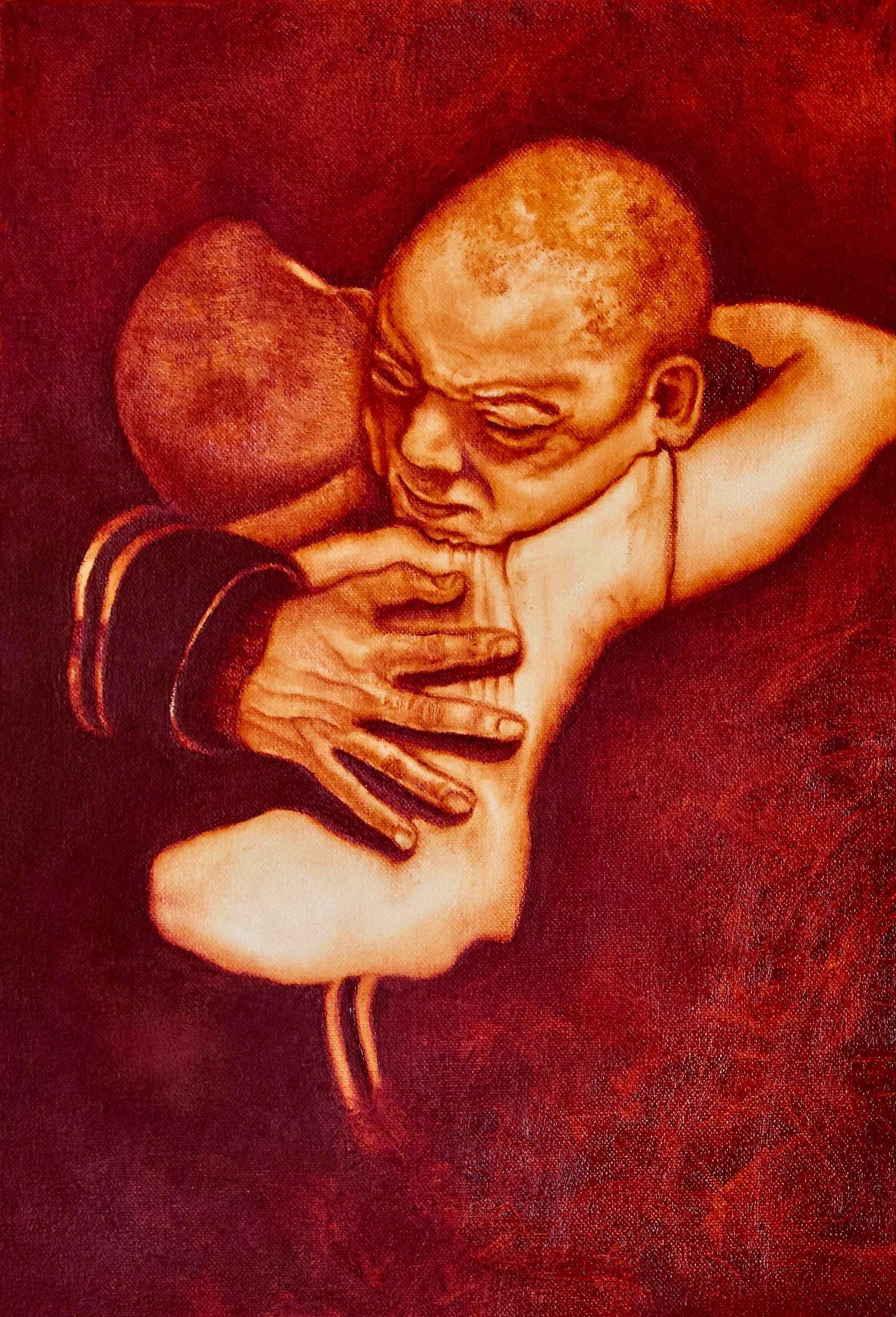 United in Grief (Oil on Canvas)