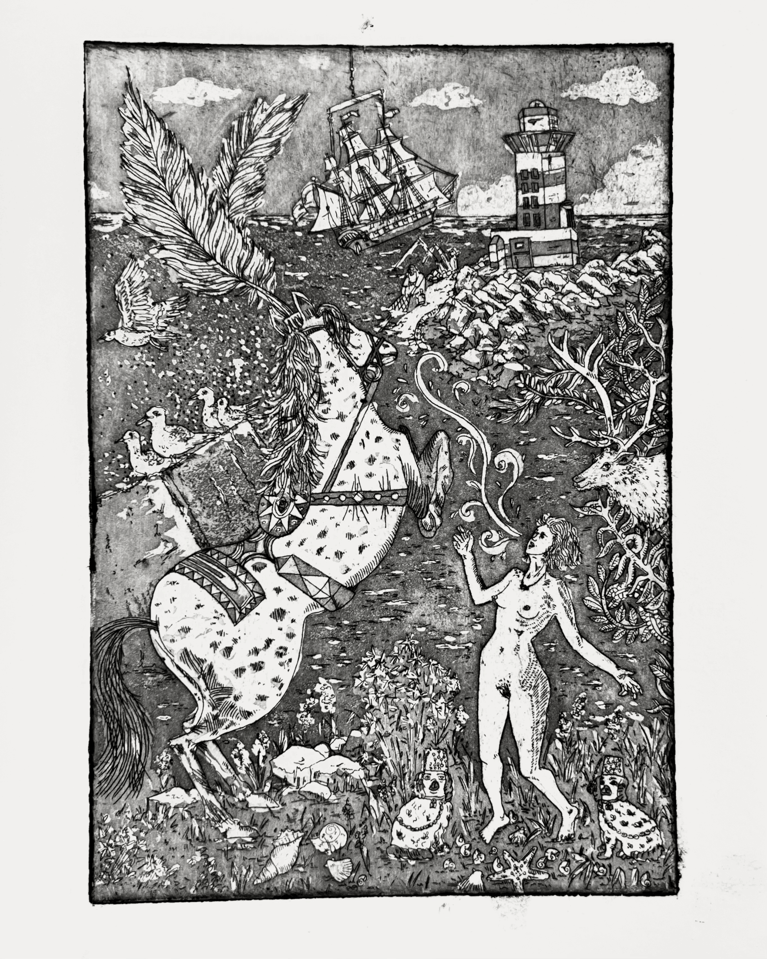 “That time my breath turned into a sparkling, white horse“