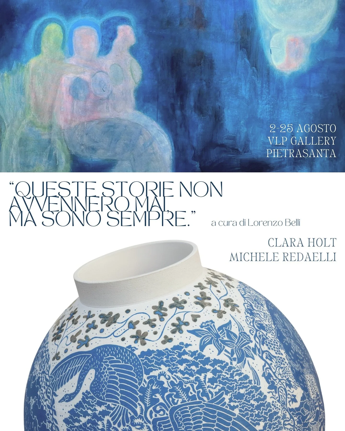 🌊 VLP Gallery ospita &ldquo;𝑄𝑢𝑒𝑠𝑡𝑒 𝑠𝑡𝑜𝑟𝑖𝑒 𝑛𝑜𝑛 𝑎𝑣𝑣𝑒𝑛𝑛𝑒𝑟𝑜 𝑚𝑎𝑖, 𝑚𝑎 𝑠𝑜𝑛𝑜 𝑠𝑒𝑚𝑝𝑟𝑒&rdquo;

di Clara Holt + Michele Redaelli
 a cura di Lorenzo Belli

mille grazie a @ziobaffa 🥂

📍VLP Gallery Via del Marzocco 12, Pie