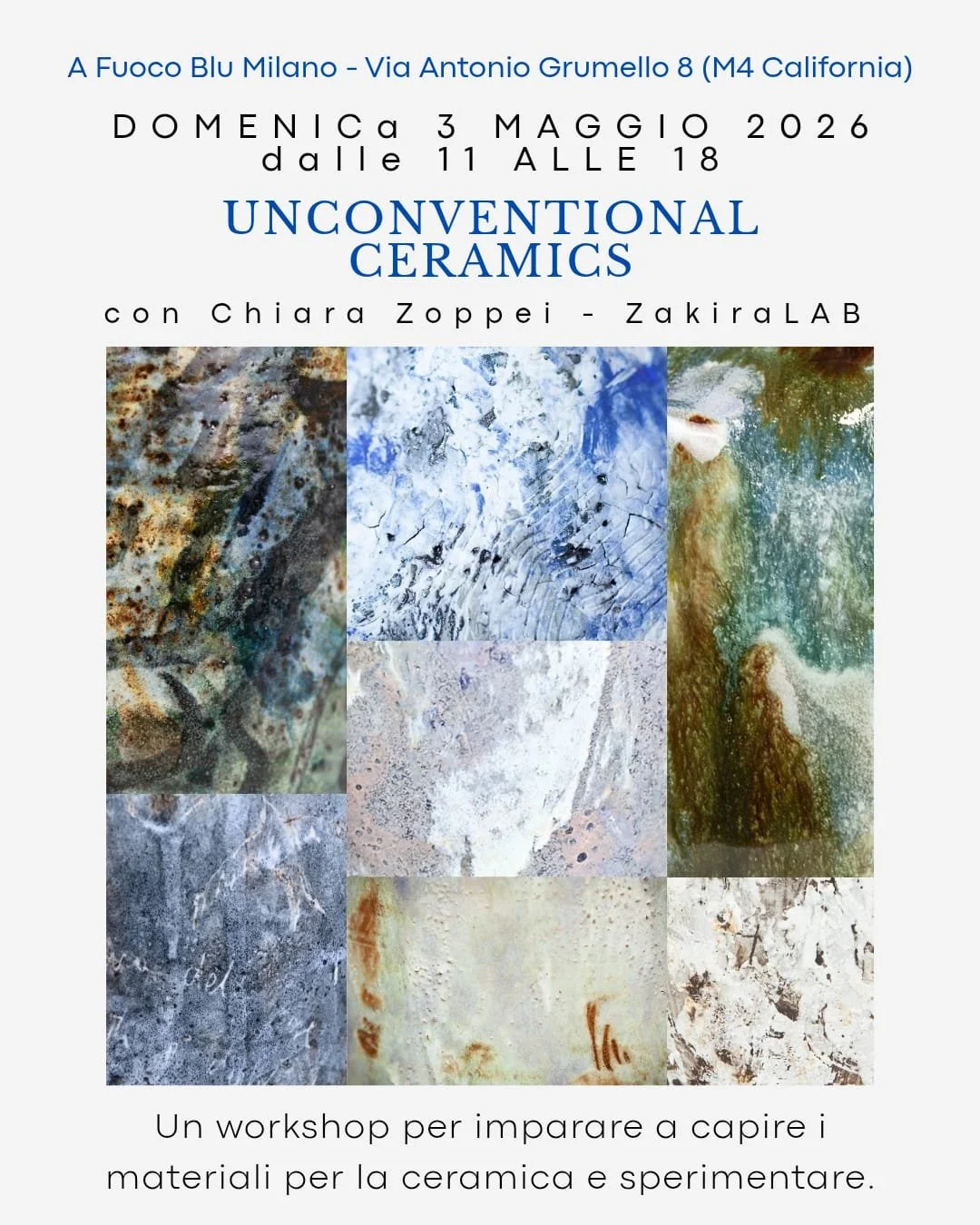 Unconventional Ceramics  - a cura di Chiara Zoppei - ZakiraLAB
