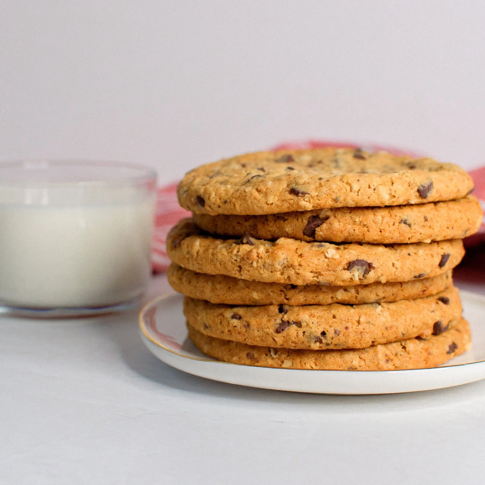 Vegan Oatmeal Chocolate Chip Cookies - Dozen
