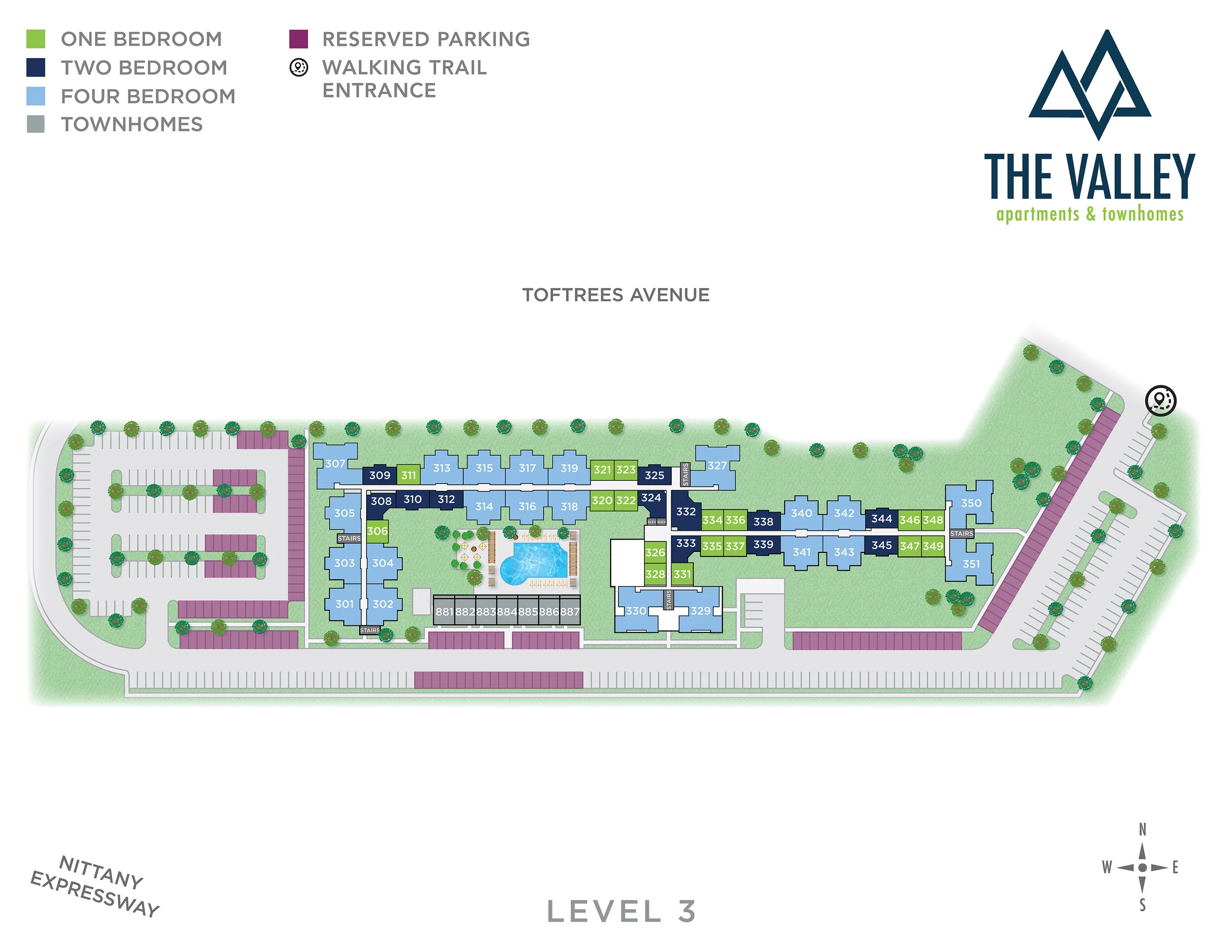 Floor Plans — The Valley Apartments State College