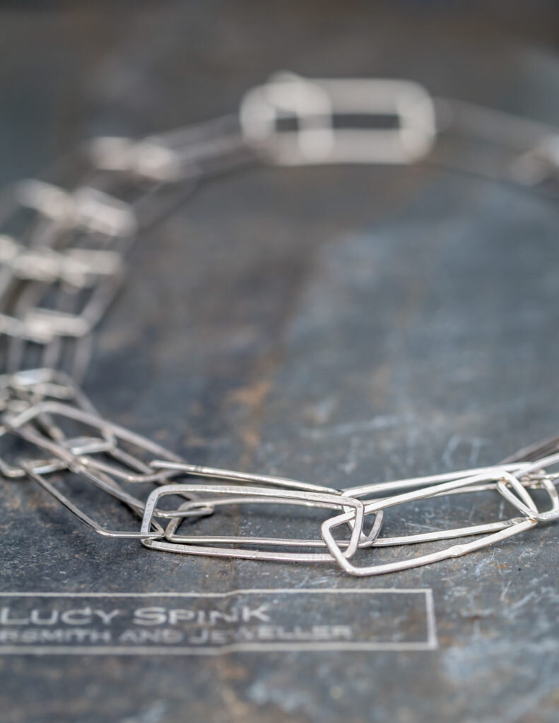 Monolith triple strand necklace