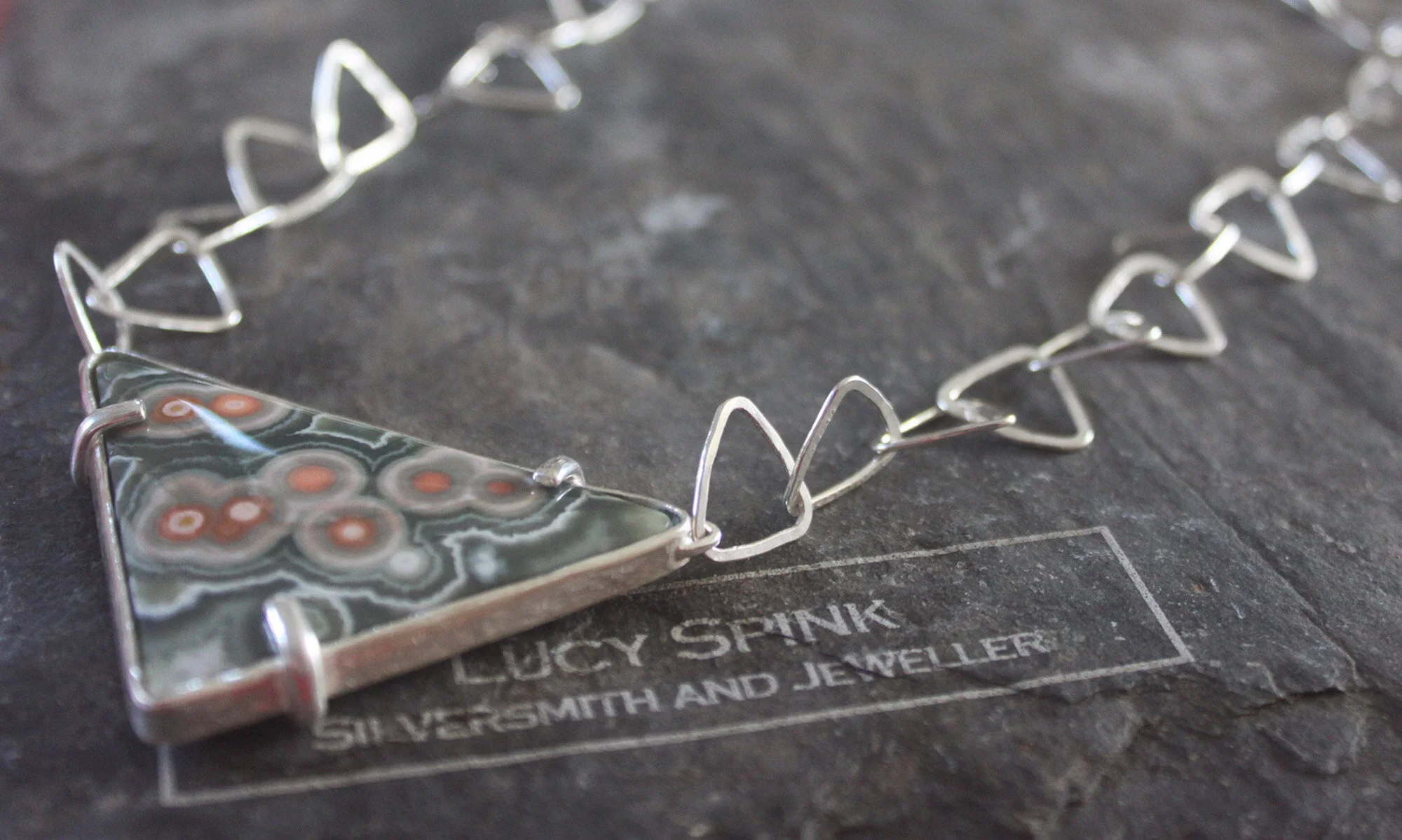 Ocean Jasper Triangle (Copy) (Copy)