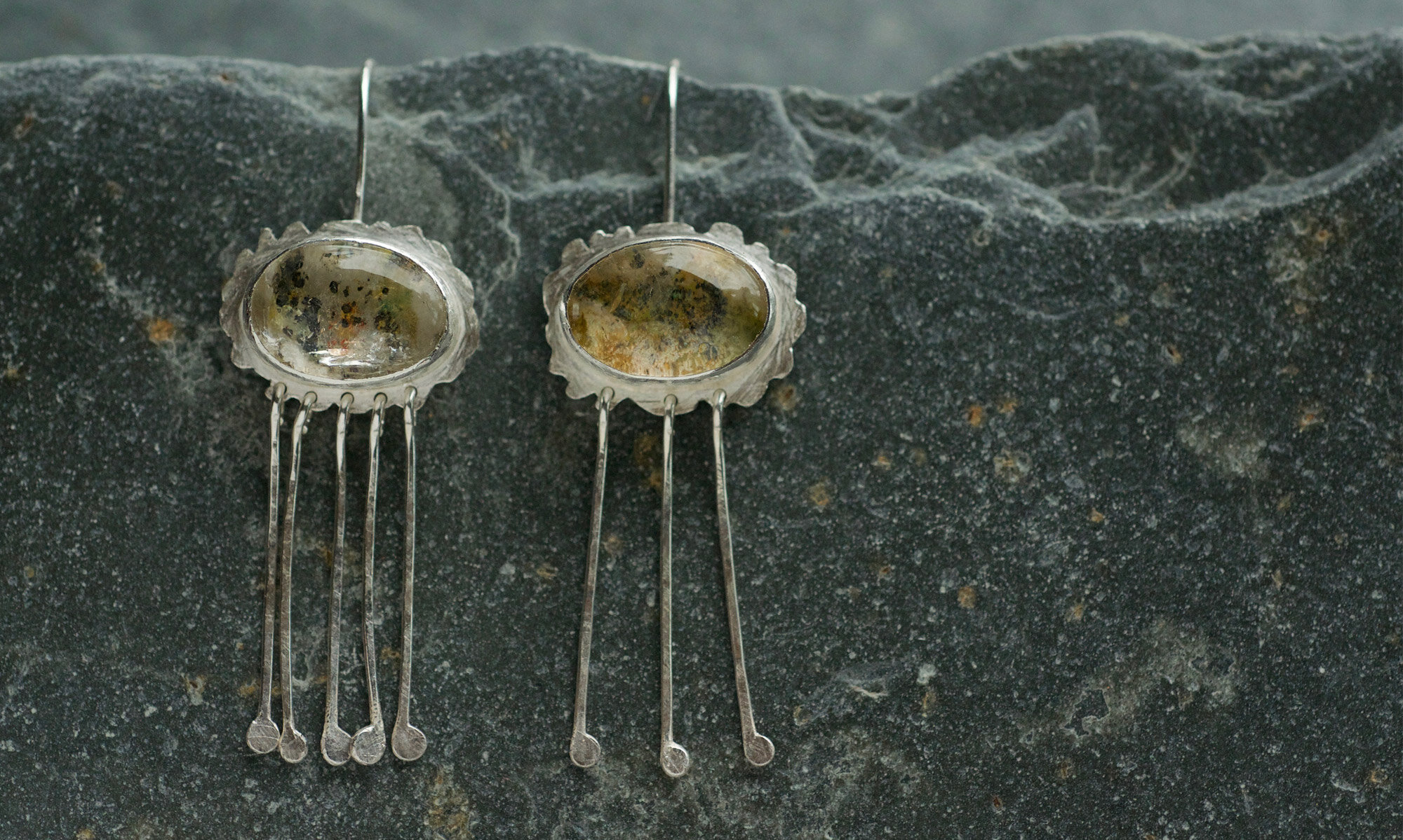 Oval Peruvian Quantum Quattro earrings (Copy) (Copy)