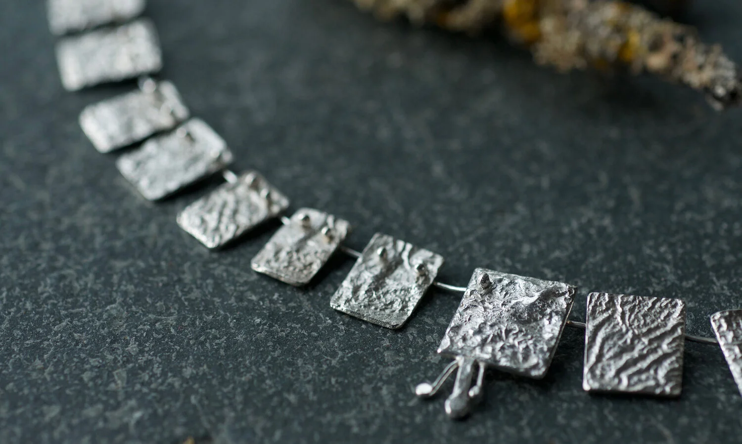 Lichen detail necklace