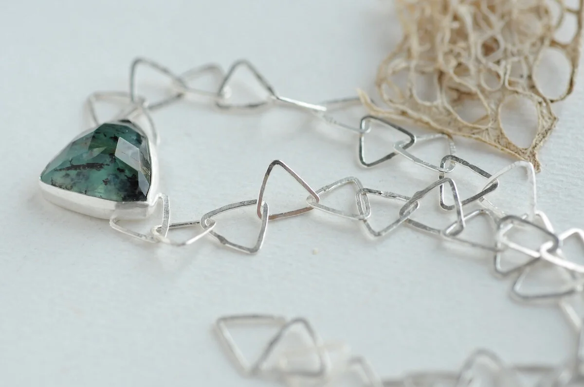 Peruvian Blue Opal necklace