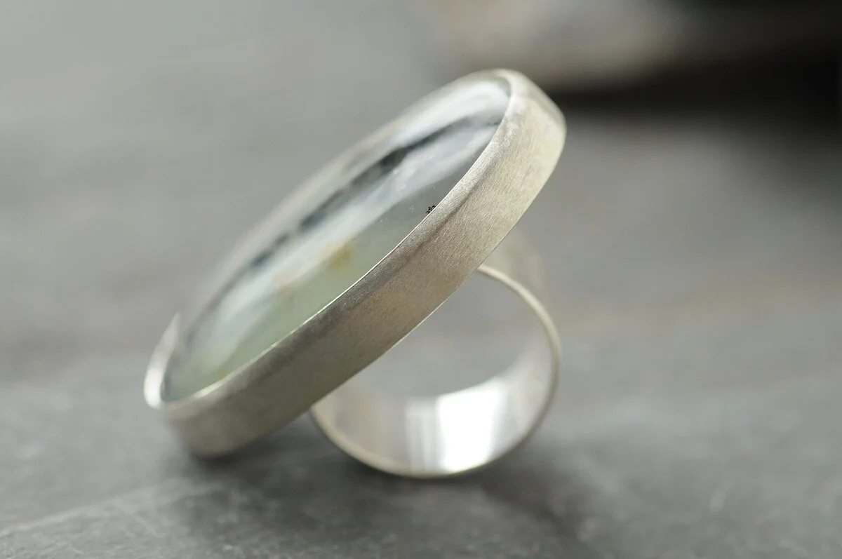Contemporary statement opal ring