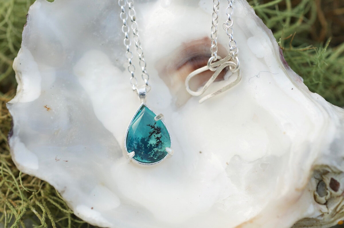 Cheap Blue Triplet Opal Gemstone Handmade 925 Sterling Silver Jewelry  Pendant For Her | Joom