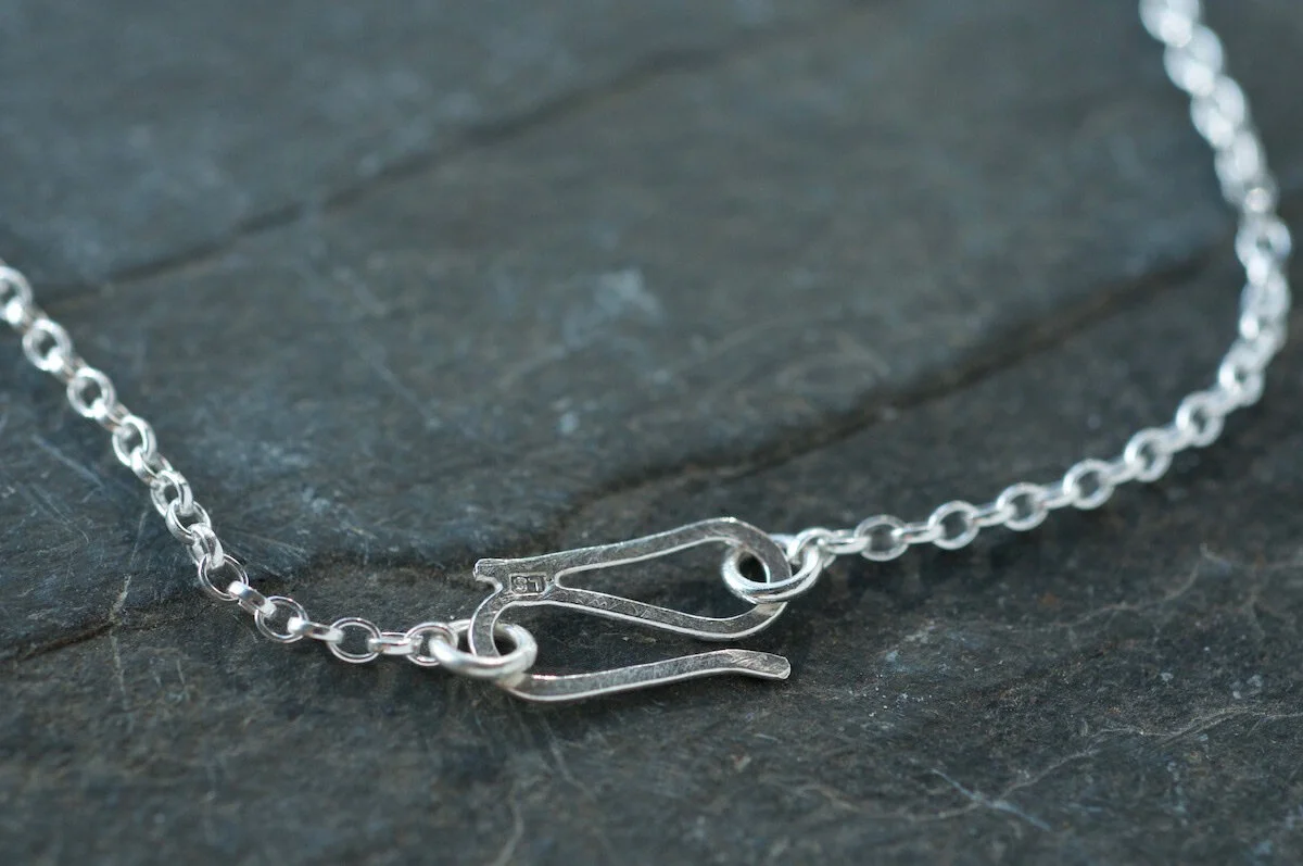 Handmade silver clasp