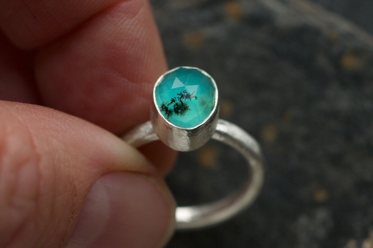 Peruvian Blue Opal ring with clear dentrites in silver 1.jpg