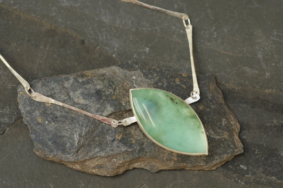 Peruvian blue opal marquise cabochon necklace 3.jpeg