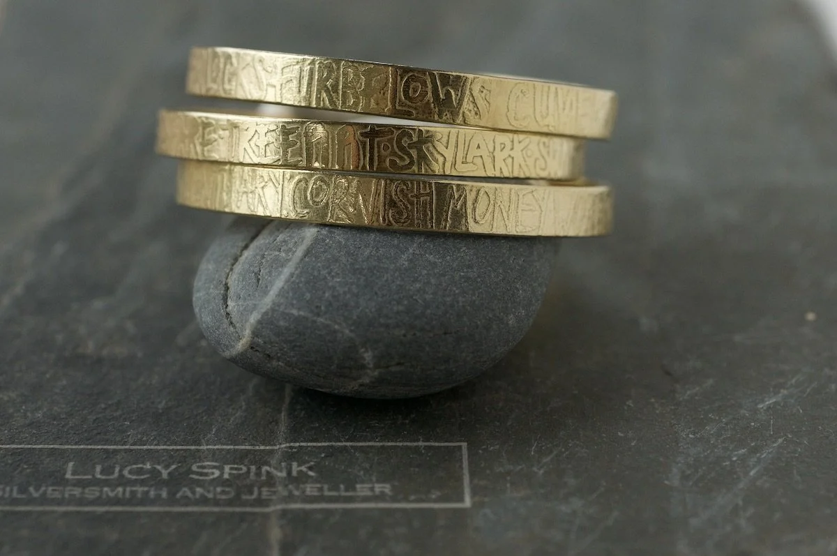 Gold Talisman bangles inspired by nature