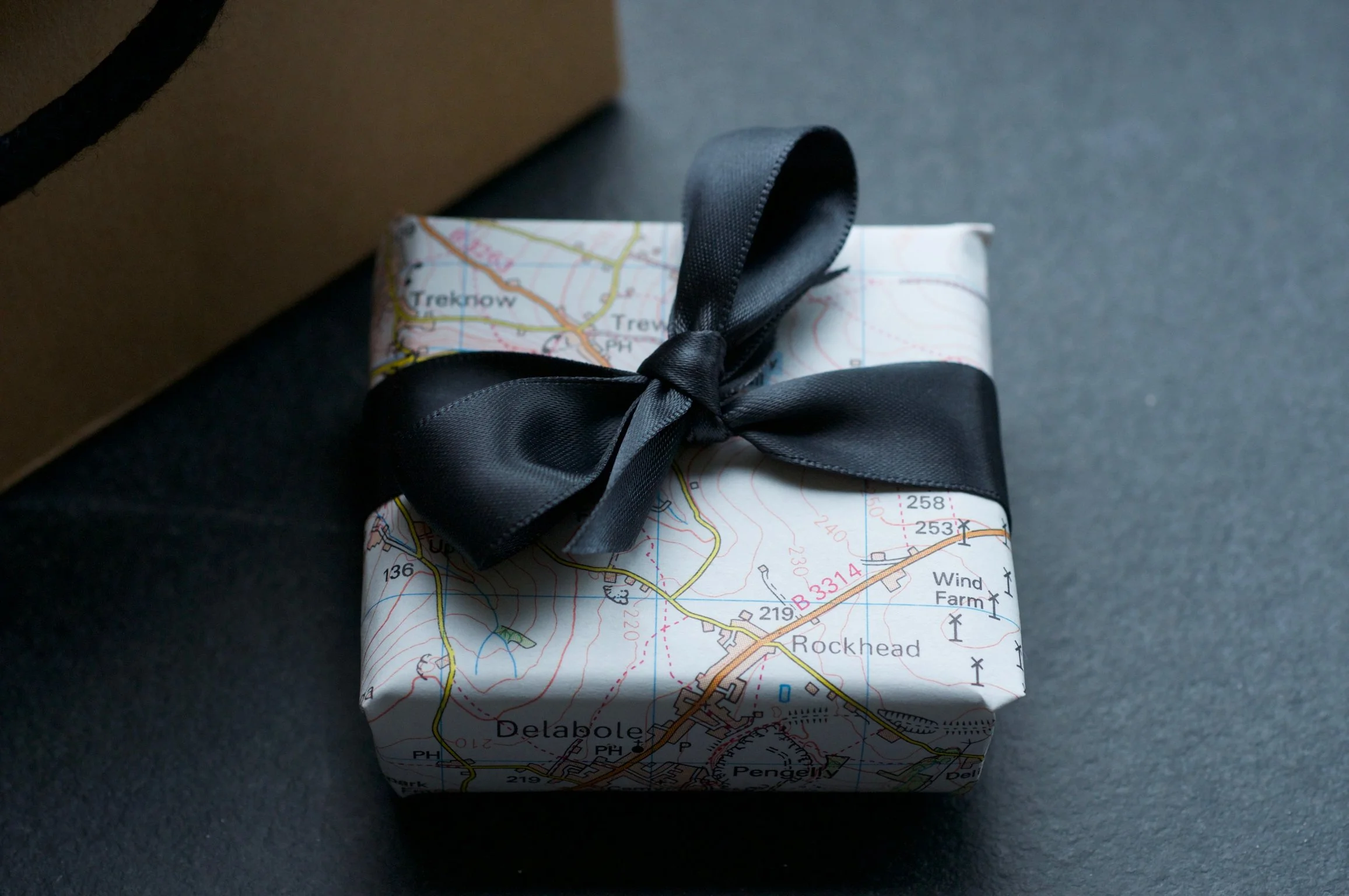OS map gift wrapping