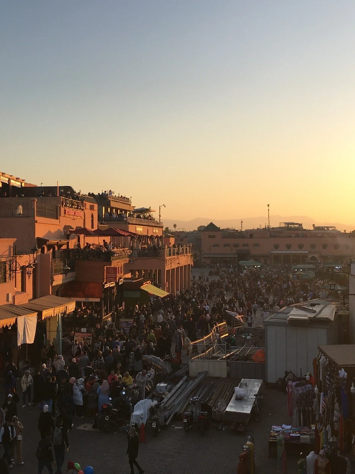 Dusk in Djeema El Fna.JPG