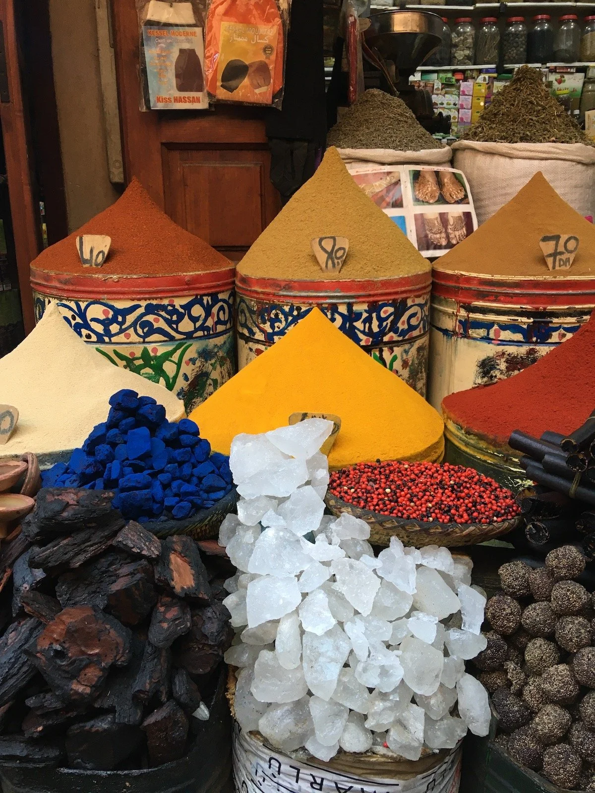 spice towers in Marrakesh.JPG