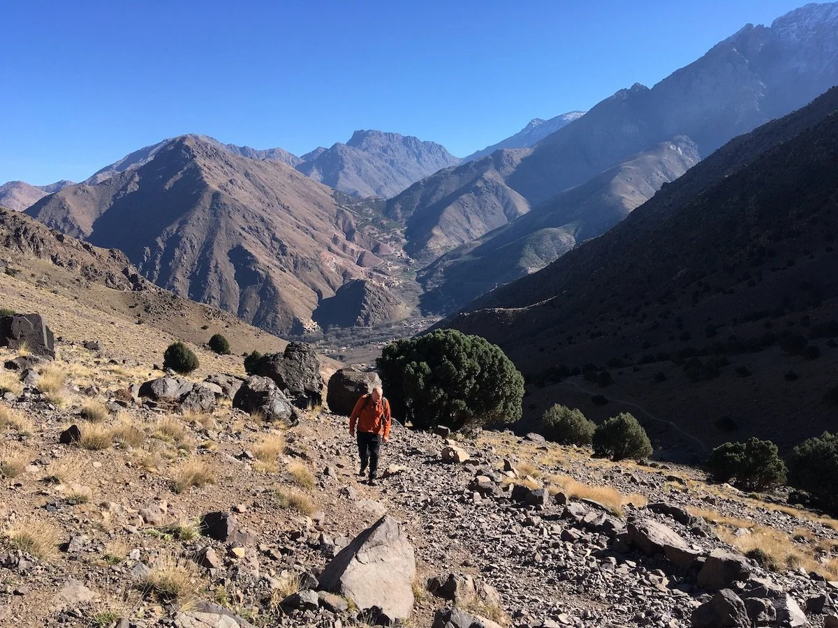 Up we go Atlas Mountain trek.JPG