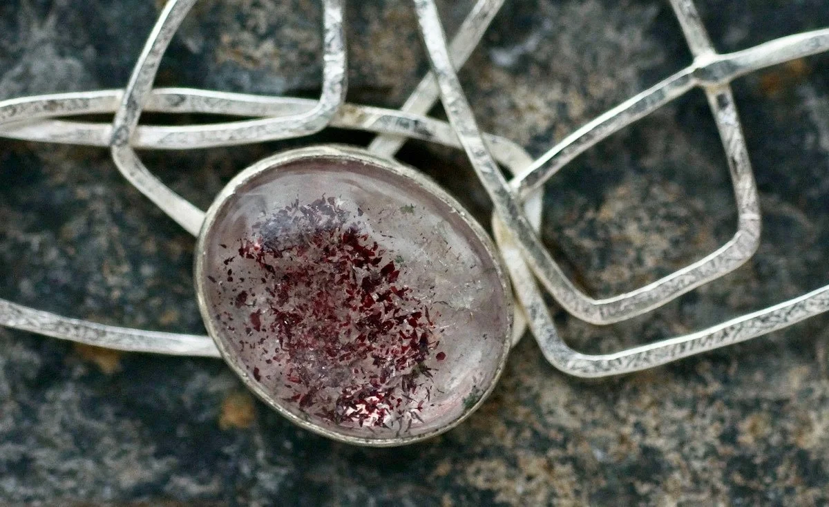 Fire Quartz monolith necklace detail of stone.jpeg