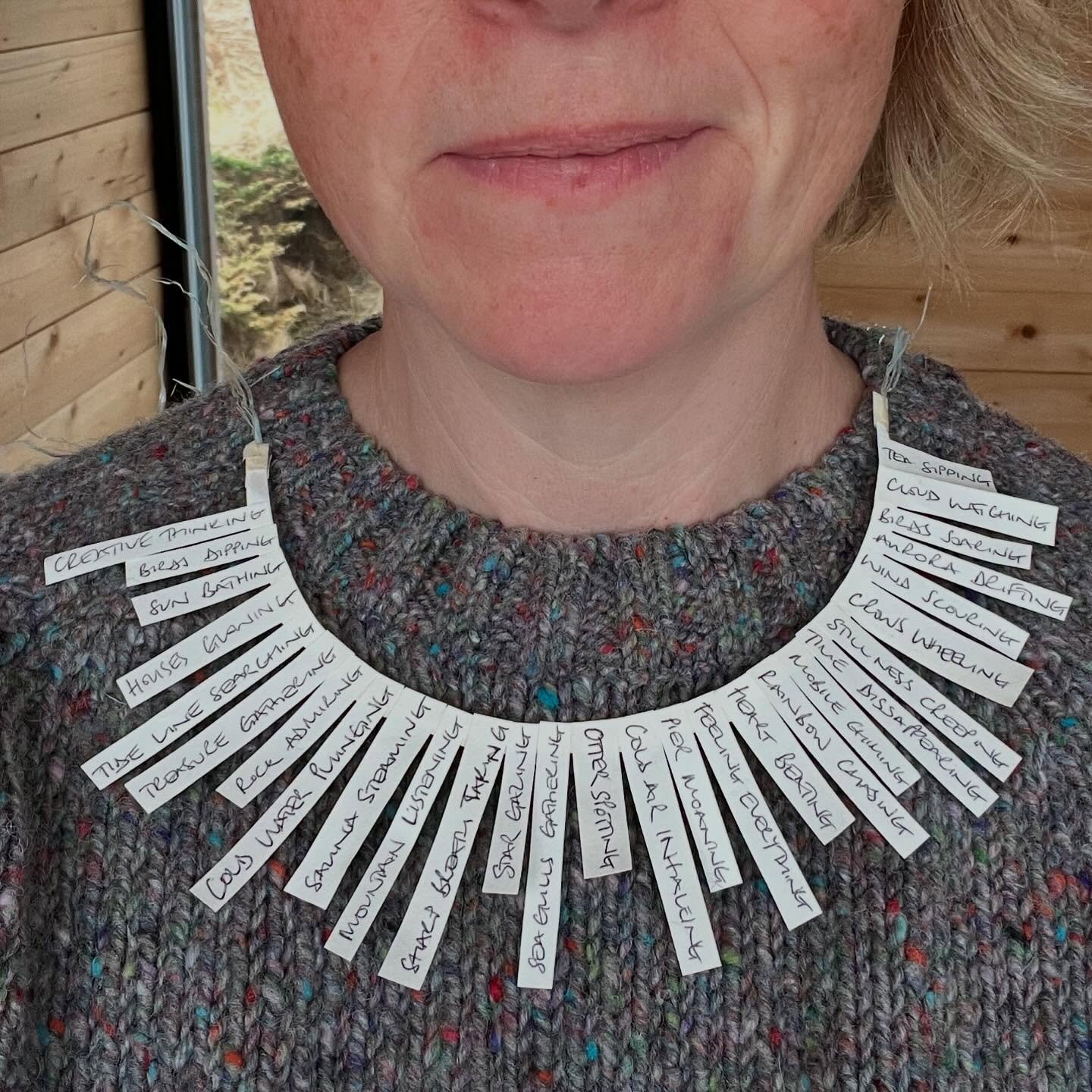 Last day today&hellip; weather permitting! The ferry got cancelled today due to high winds.

Here is a little round up of some of the things I&rsquo;ve made&hellip;.. starting points for new directions. 

Working with found materials and words, 

@th