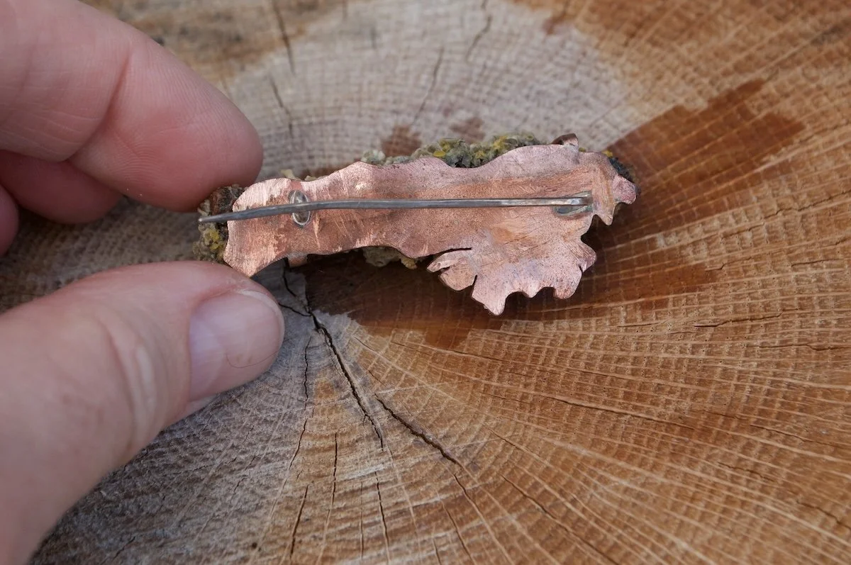 Lichen brooch medium copper backed 1.jpeg
