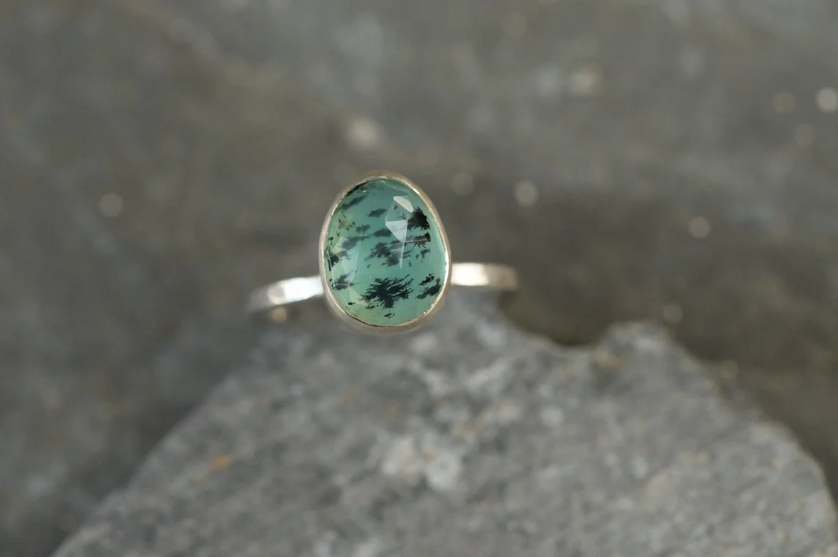 Blue Opal Rock Pool Ring