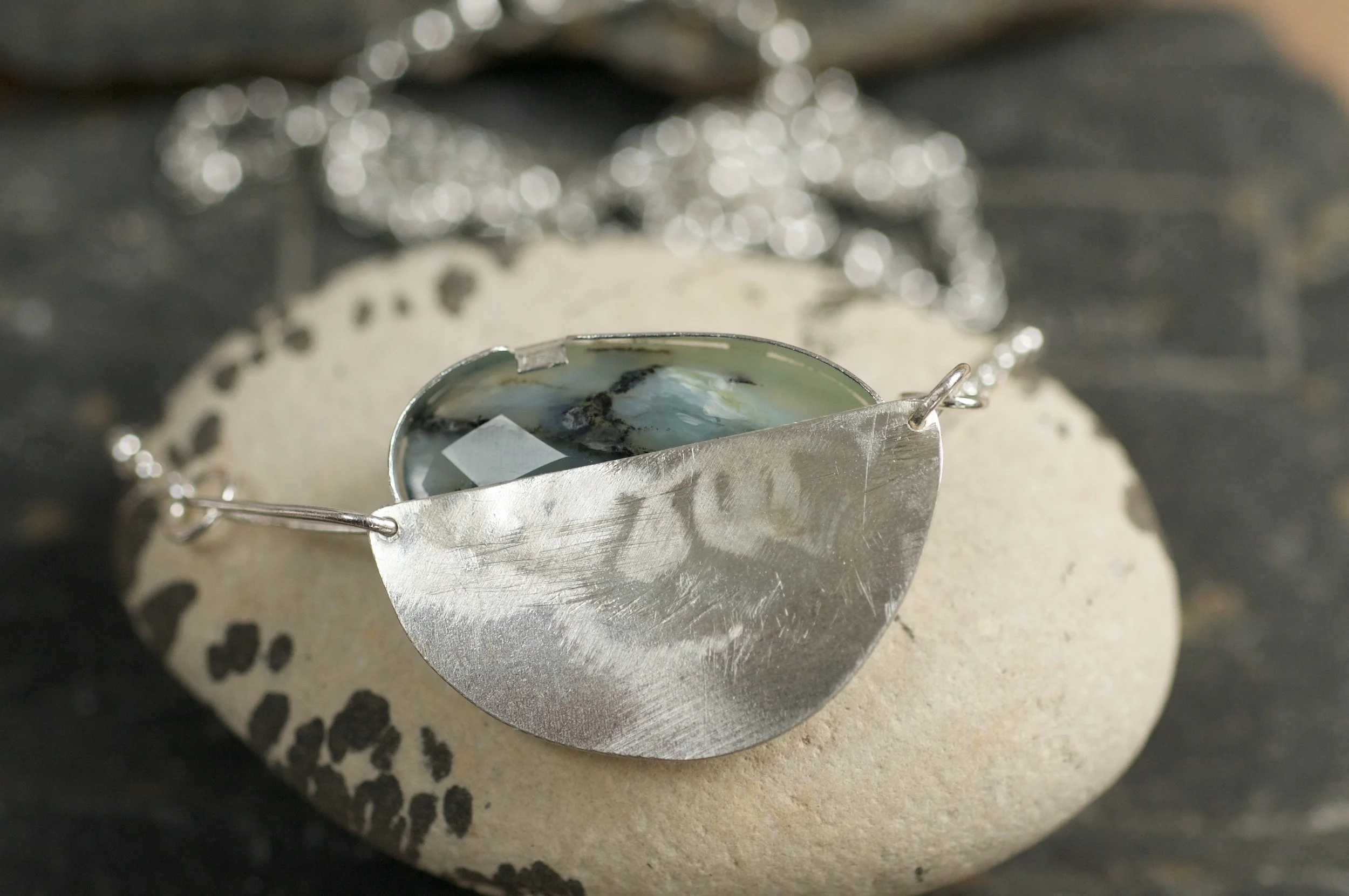 Faceted peruvian blue opal necklace back.jpeg