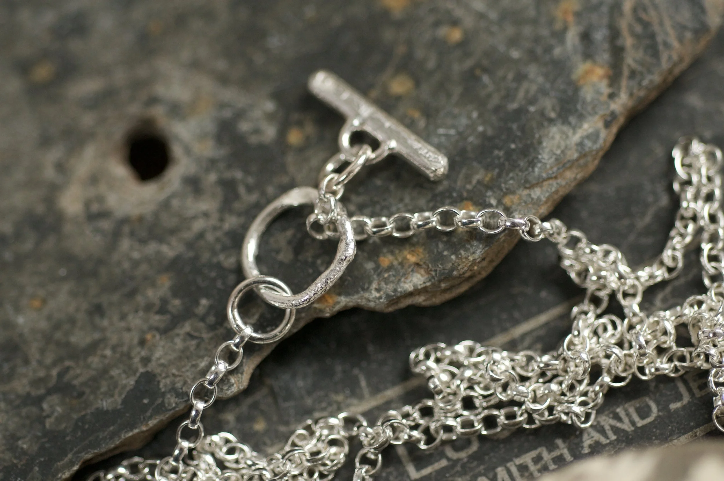 Handmade silver chain fastening.jpeg