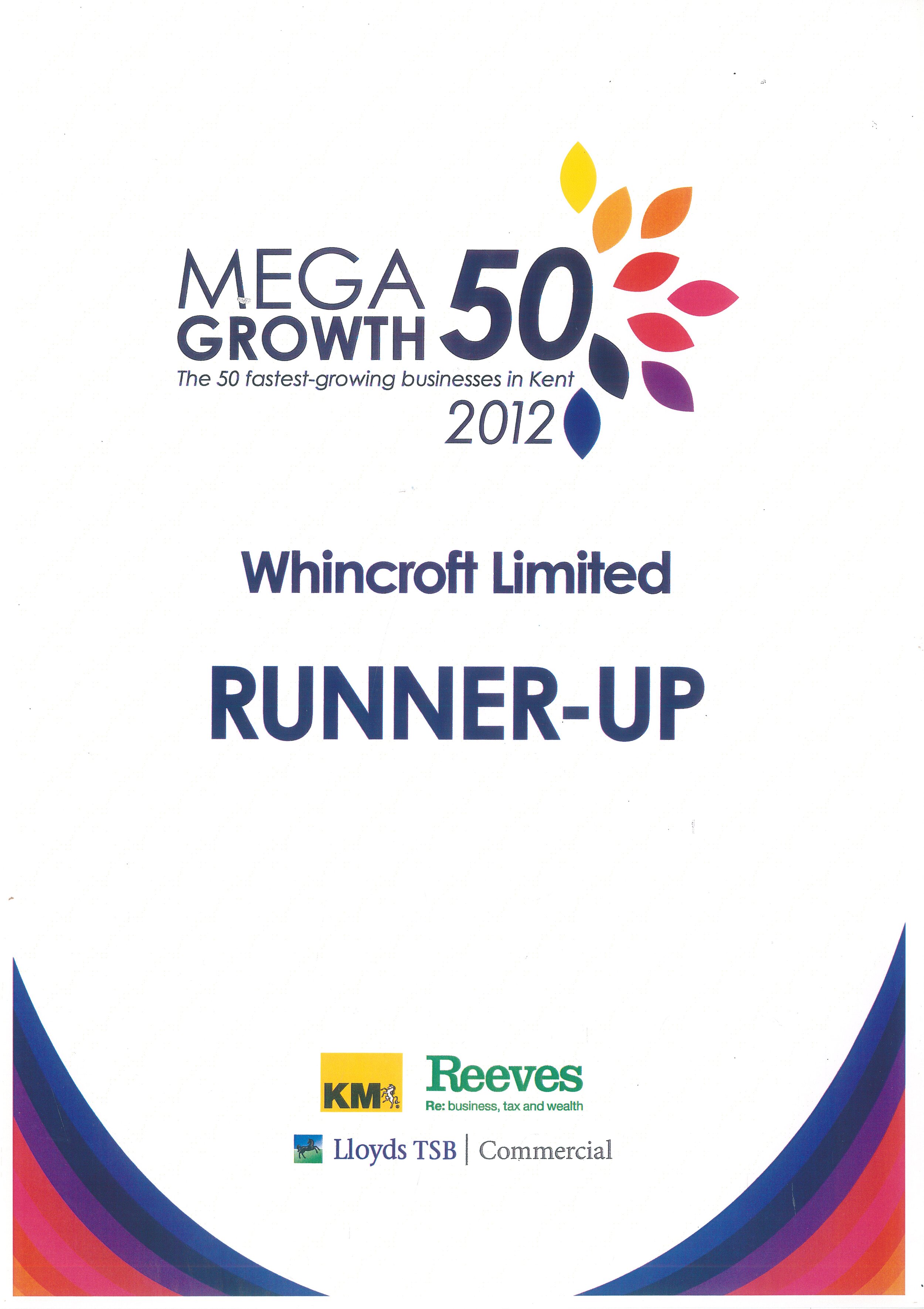 Runner Up - Mega Growth 50, 2012