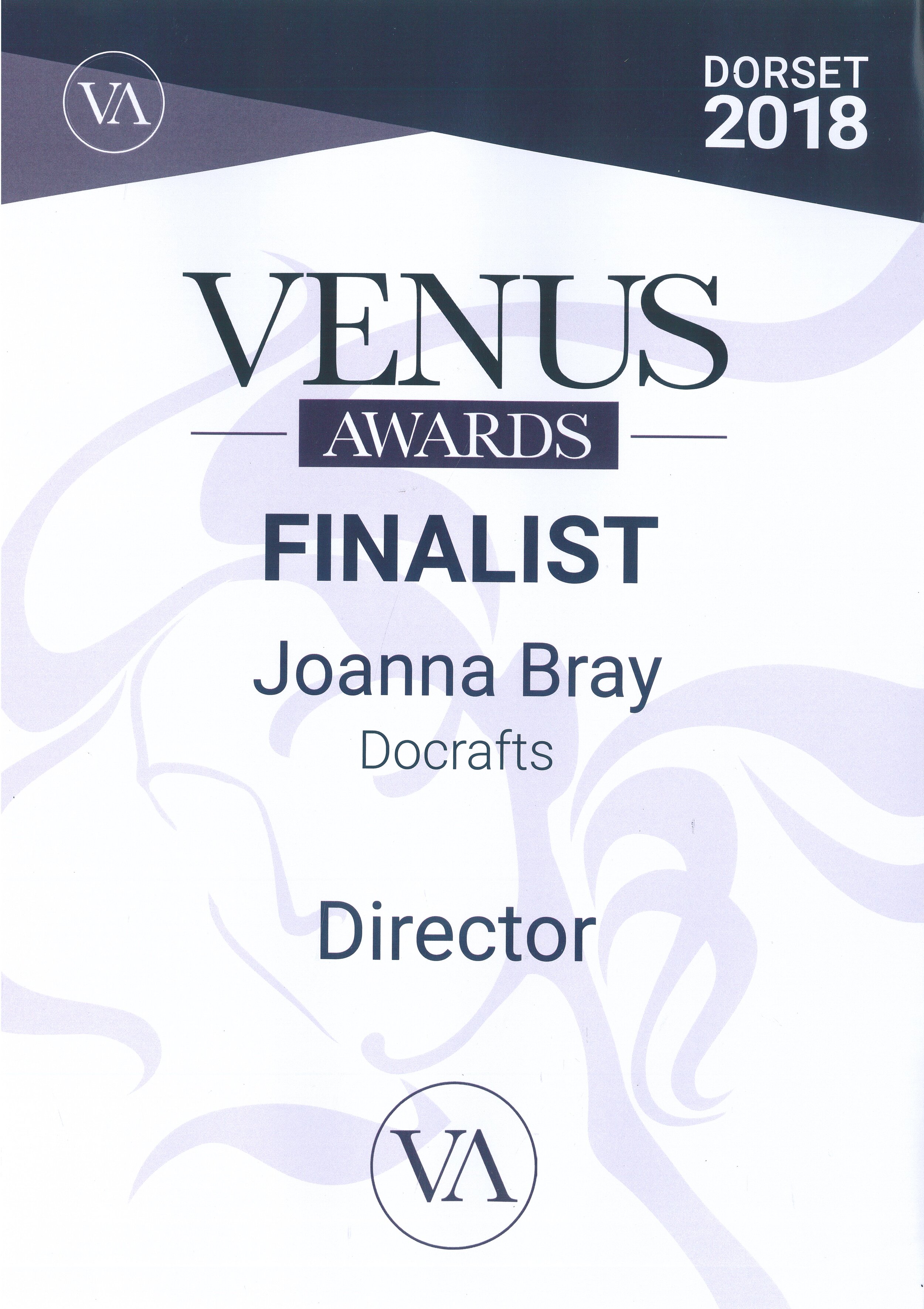 Finalist - Jo Bray Director, 2018