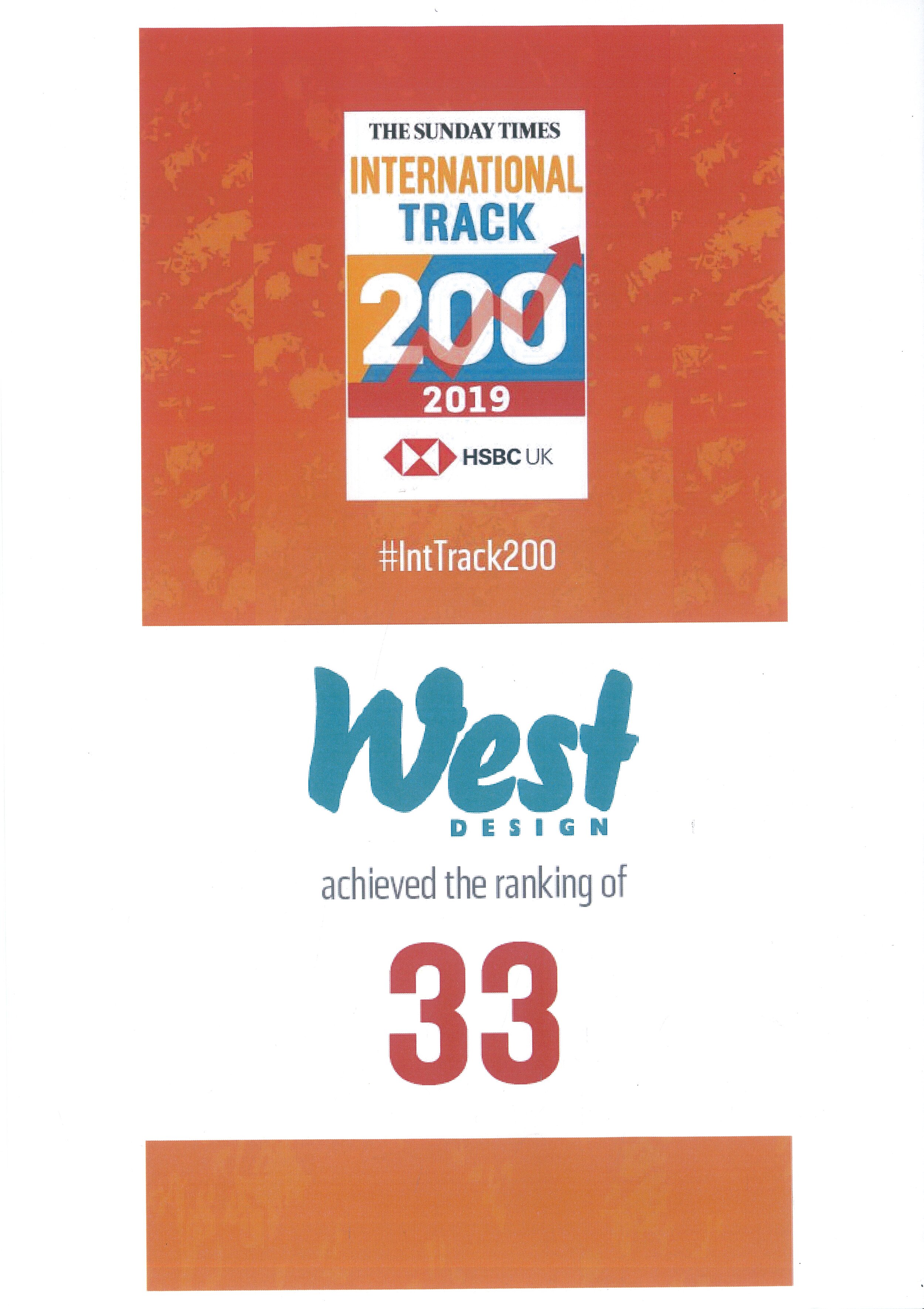 Achieved Ranking 33 - International Track 200