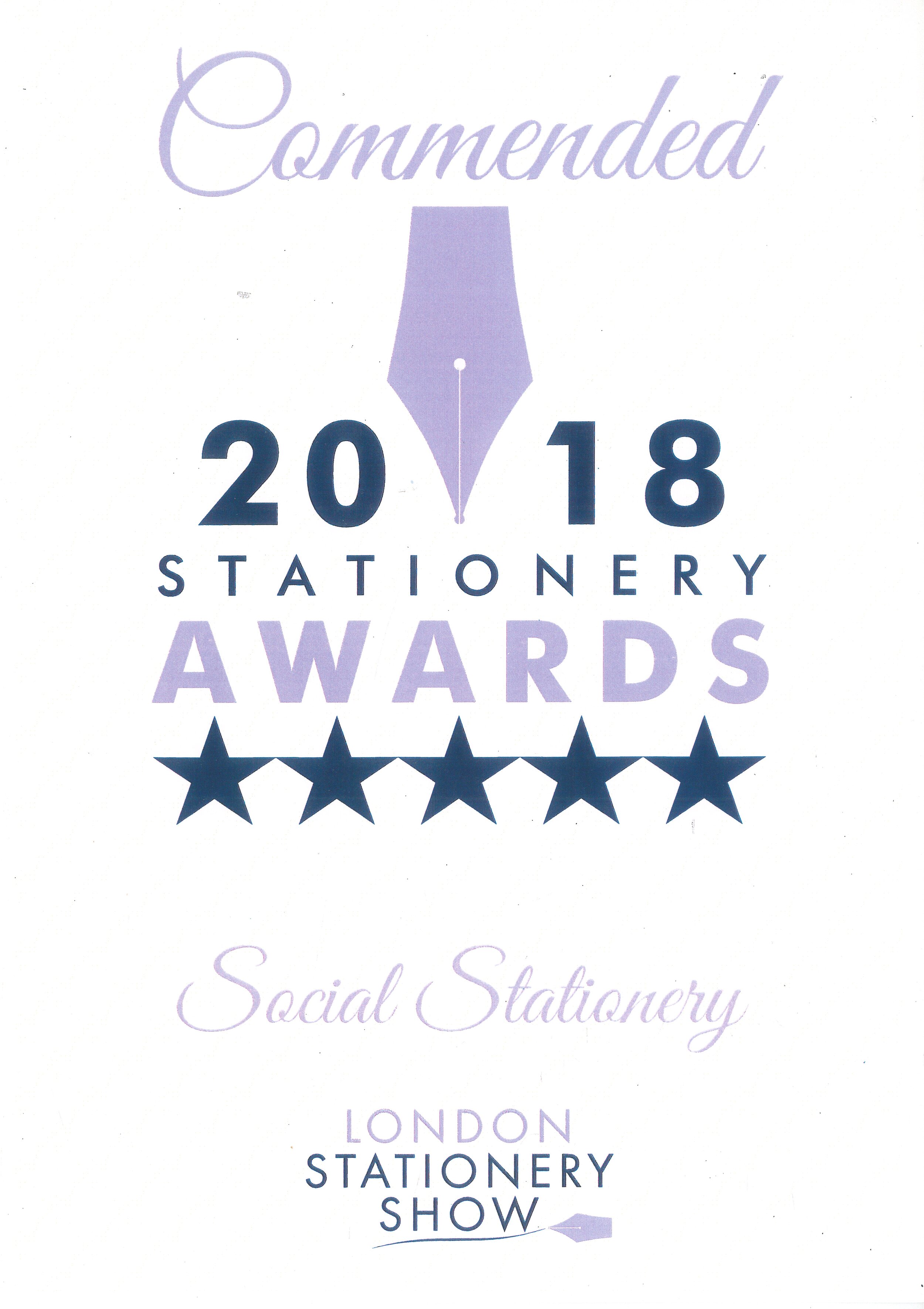 Commended - Social Stationery, 2018