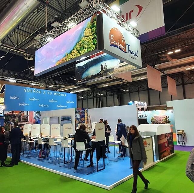Last week on FITUR, with our new clients #EnjoyTravelling 
#stands #Madrid #Ifema #Company #Booth #design #events