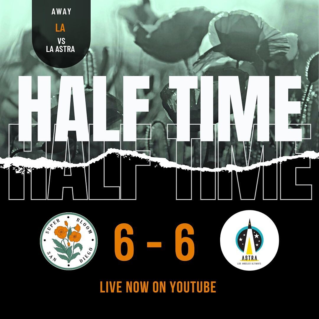 It&rsquo;s a tight one! 
Half-Time against @losangelesastra ✨
Tune in now!