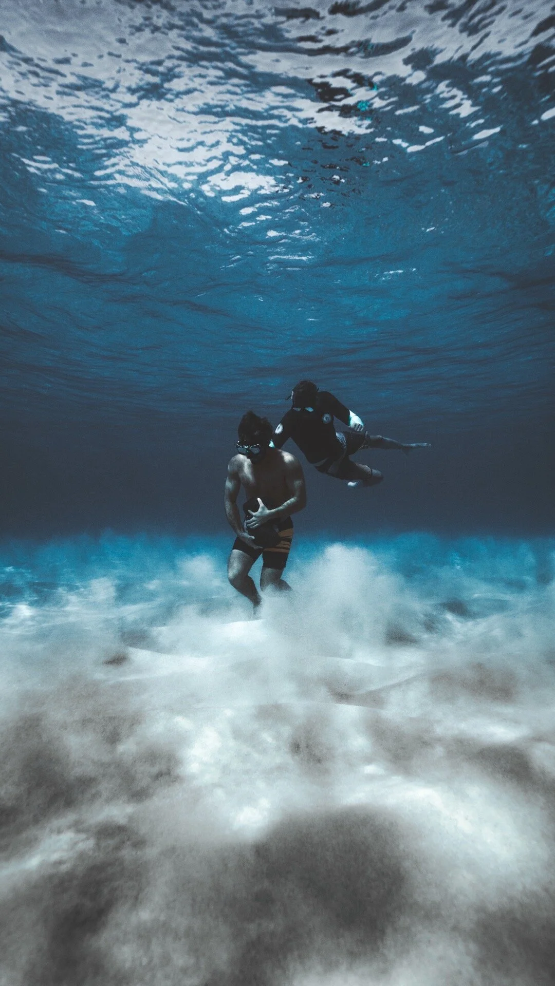 Rock Running Underwater 