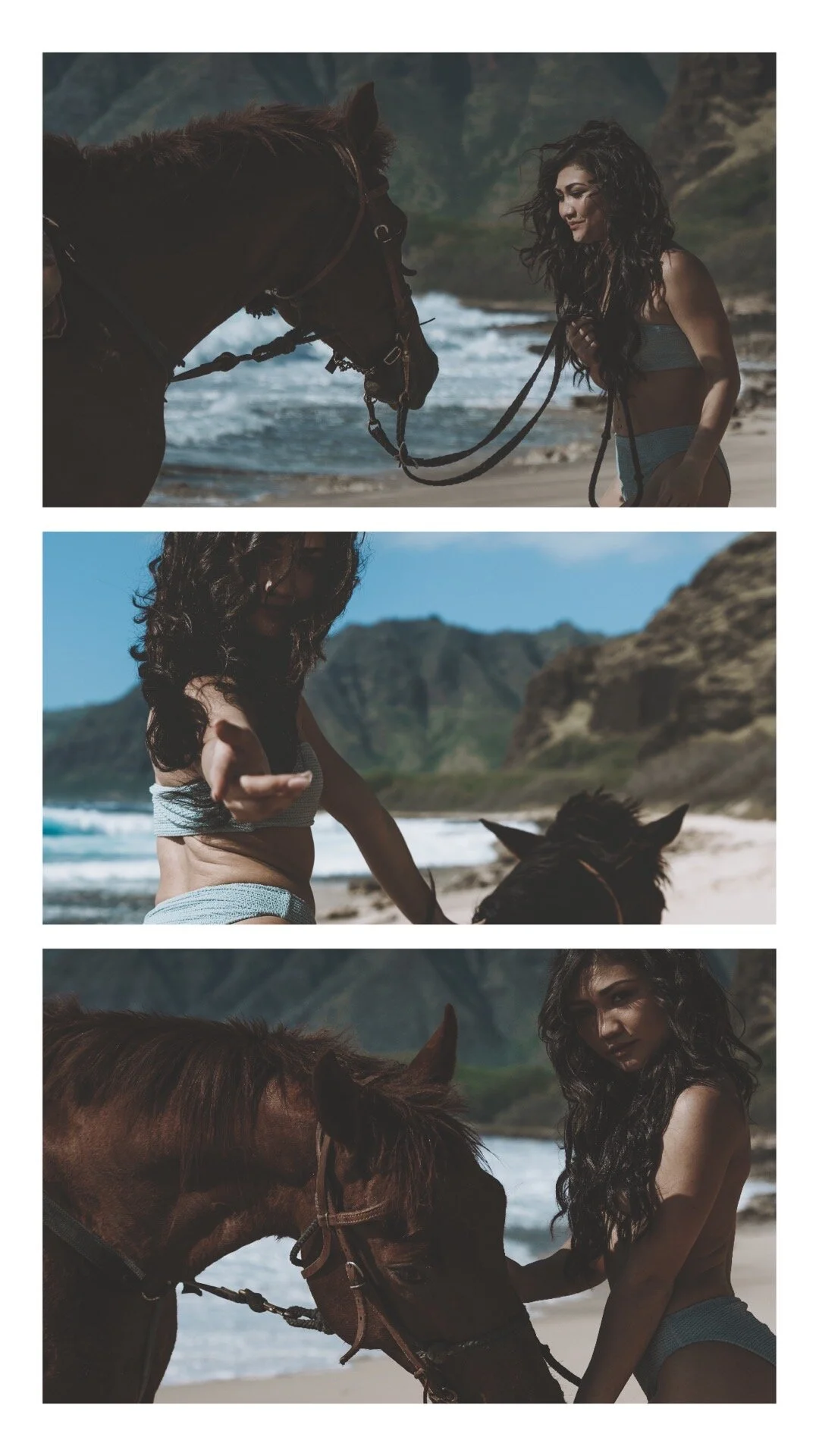 Horse Beach Woman