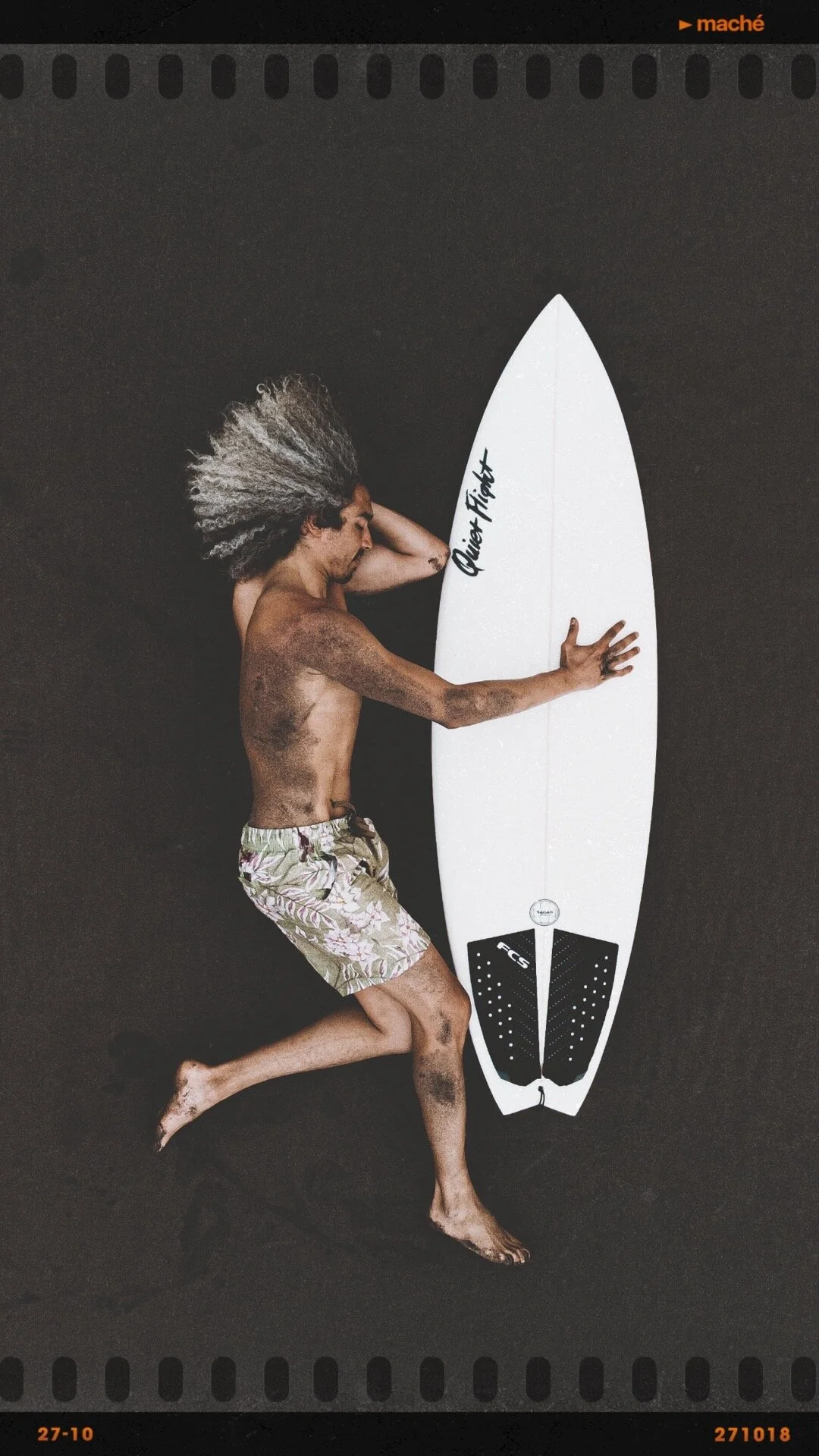 El Salvador Black Sand Beach Surf