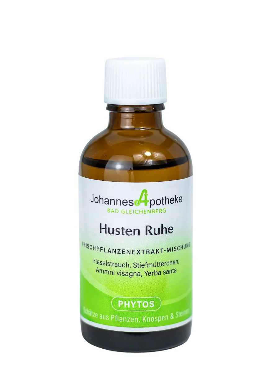 Husten Linderung mit unserem Husten Ruhe Frischpflanzenextrakt.