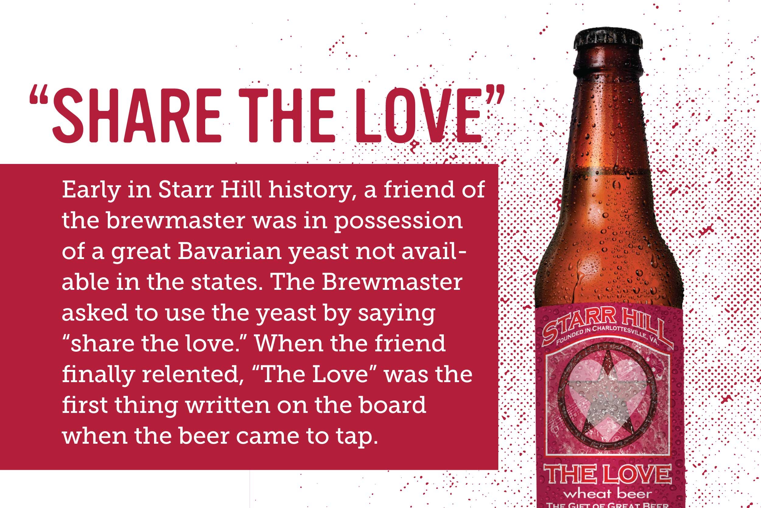 The Love Wheat Beer — Starr Hill Brewery