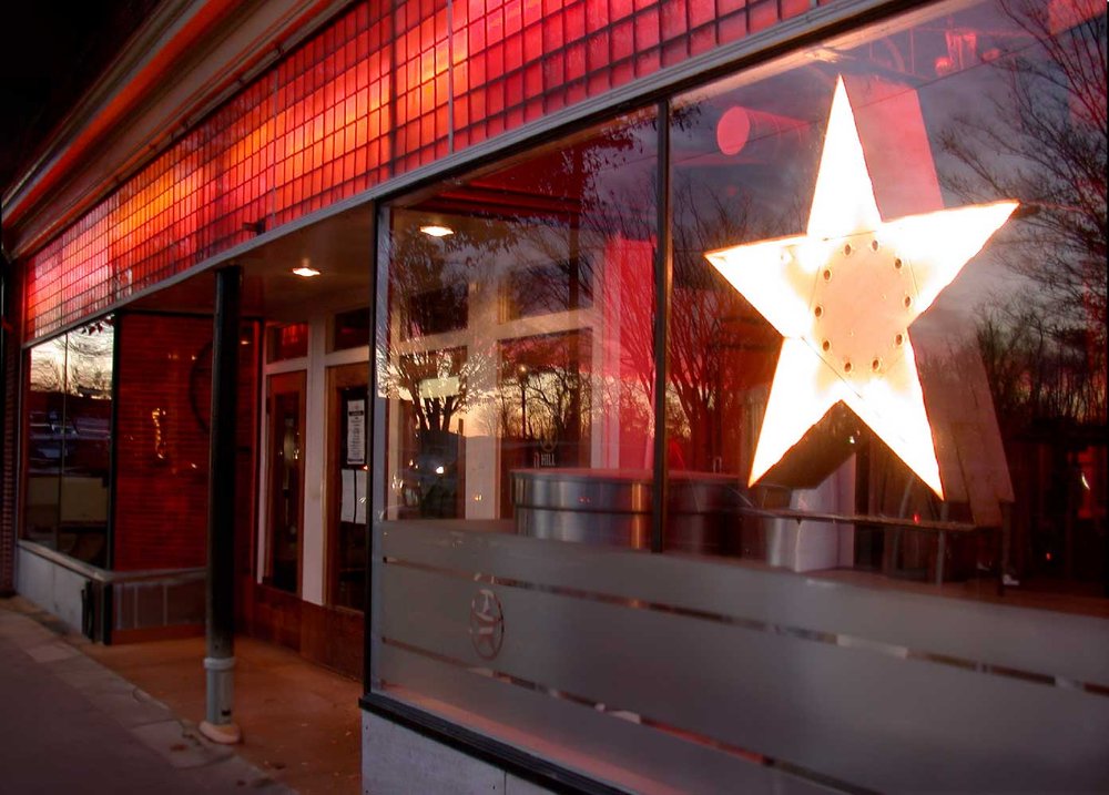  Outside of the old Starr Hill Music Hall on West Main Street, Charlottesville, VA. 