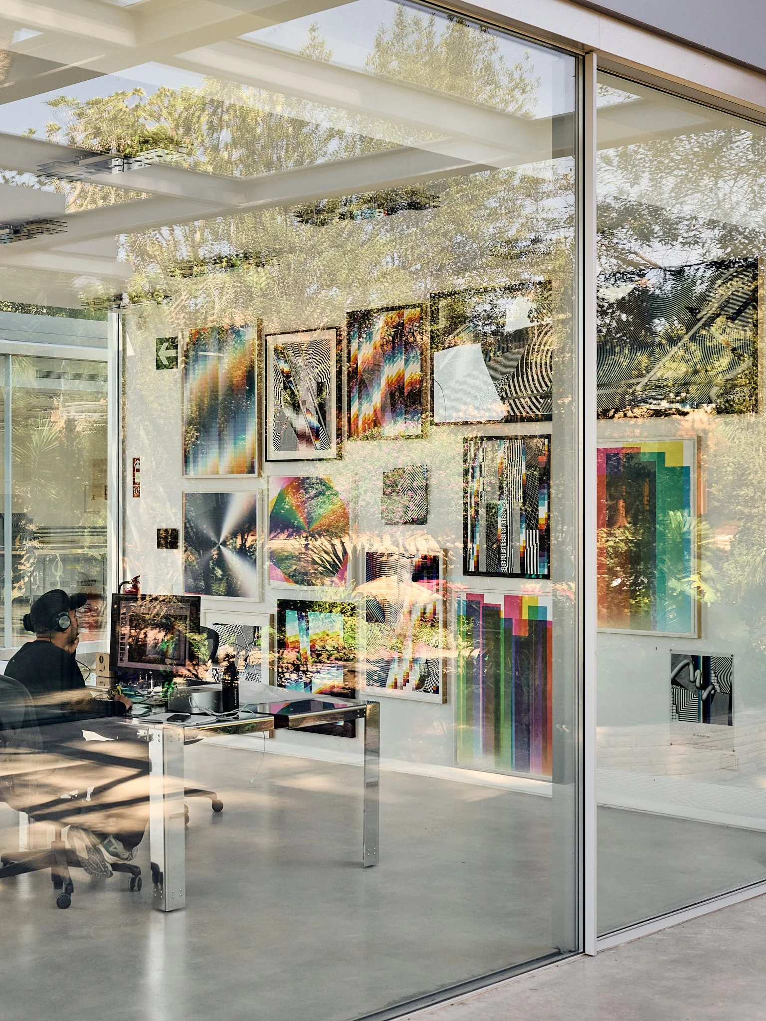 Art Studio. Casa Axis by Felipe Pantone in Valencia. Photography © Daniel Schäfer Studio.