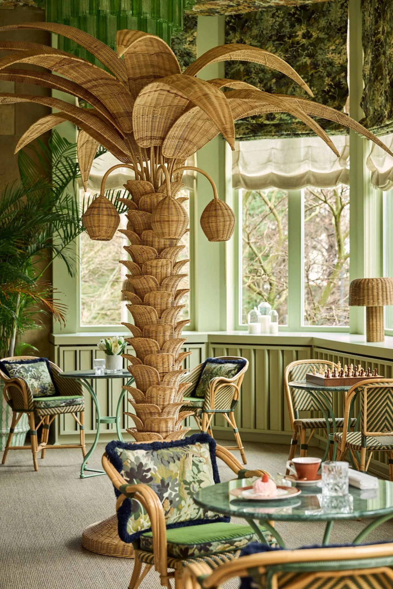 The Florentin Frankfurt by Althoff Collection. The Villa by atelier zürich. Winter garden photographed by Daniel Schäfer.