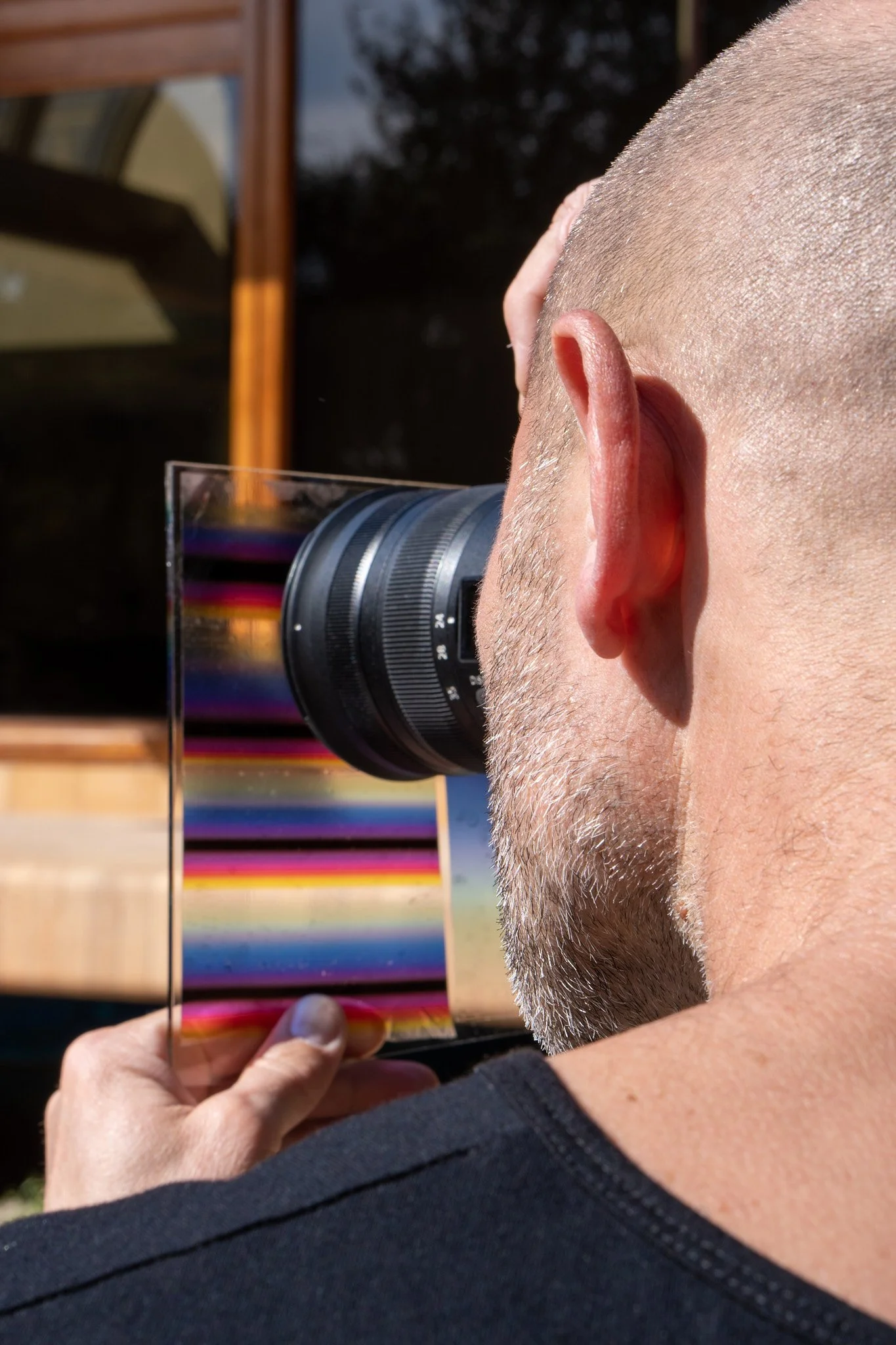 Daniel Schäfer at Casa Axis. Artist residency with Felipe Pantone.